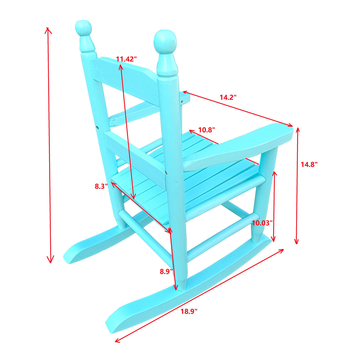 Mecedora para niños para interiores o exteriores, adecuada para niños, duradera