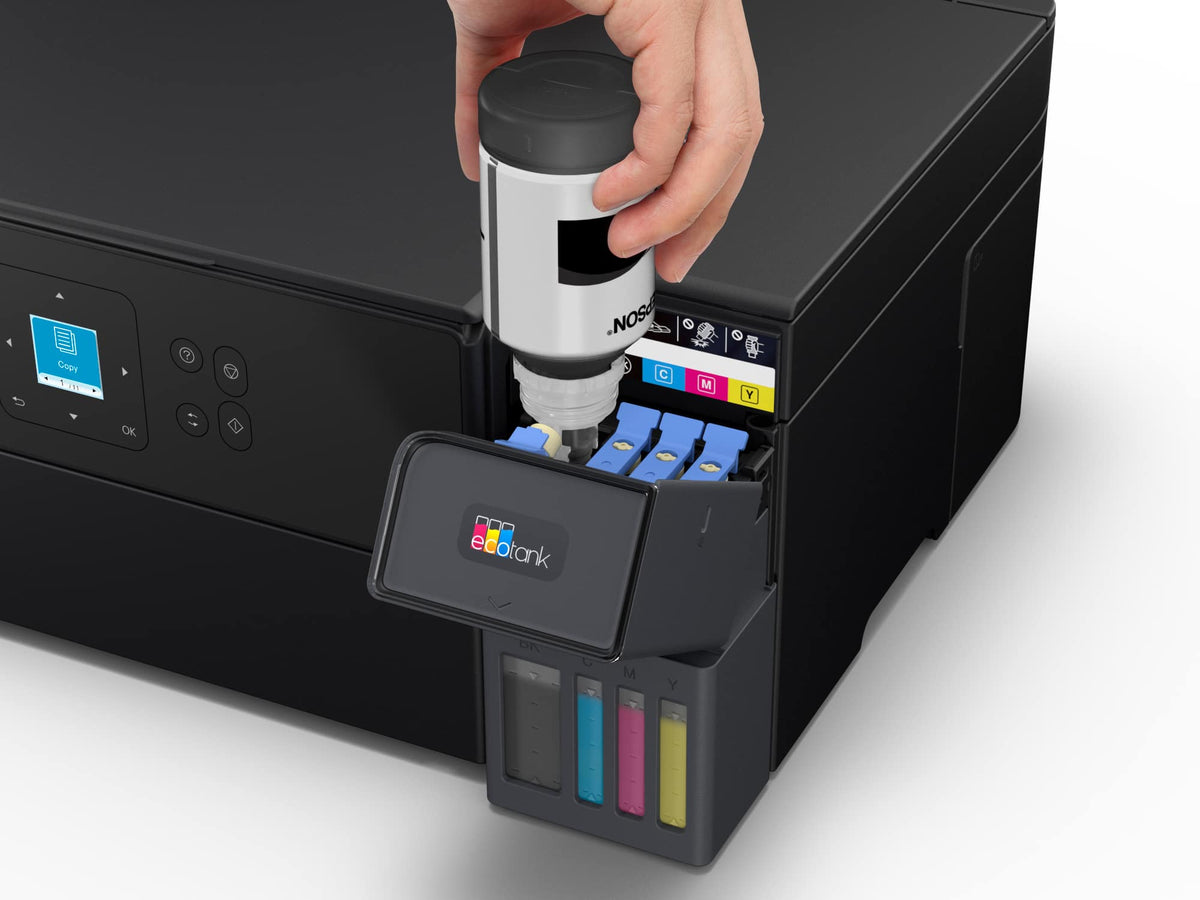 Epson - EcoTank ET-2980 Wireless All-in-One Color Supertank Inkjet Printer - Black