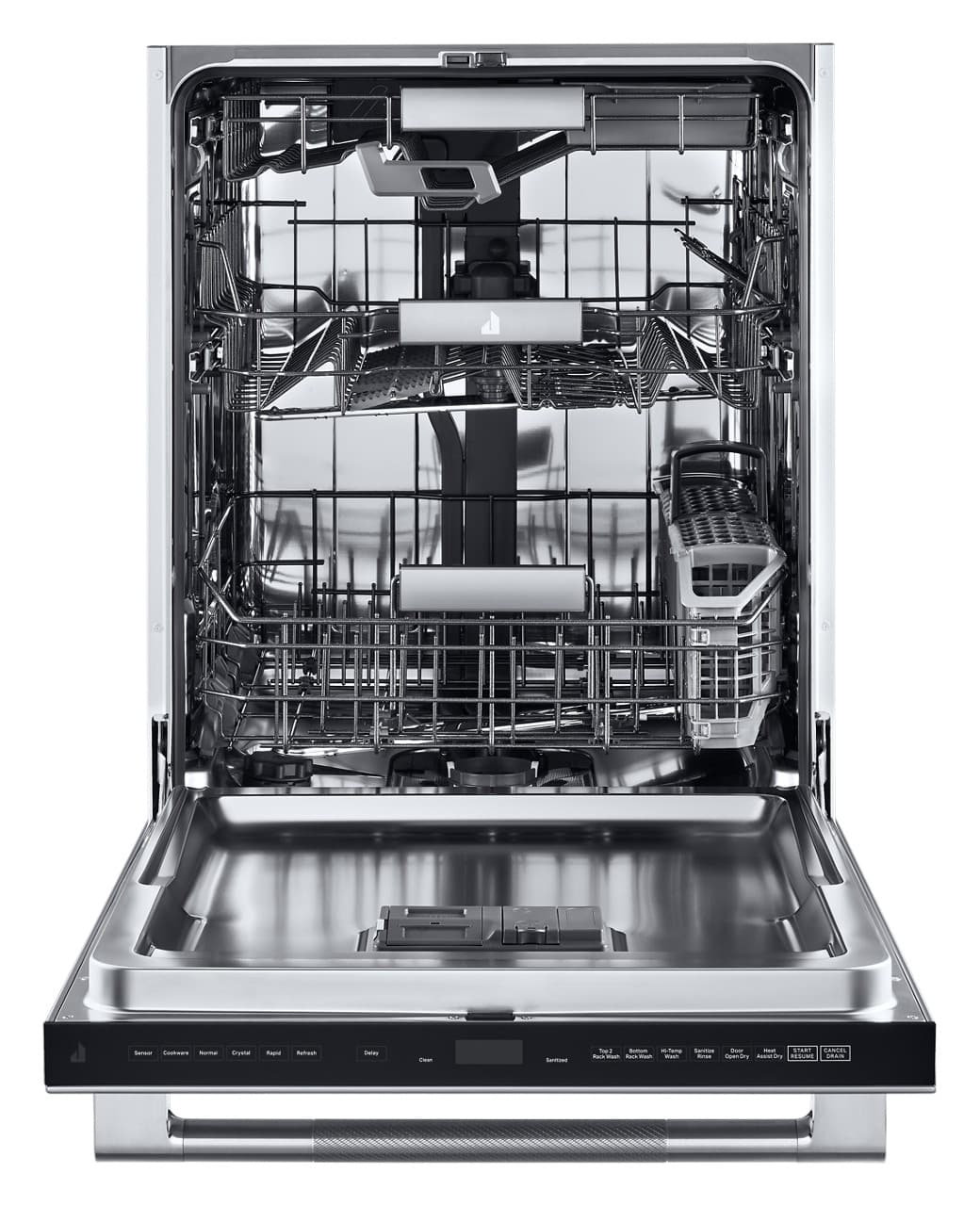 JennAir - Top Control Built-In Stainless Steel Tub Dishwasher with 3rd Rack and 38 dBA - Stainless Steel