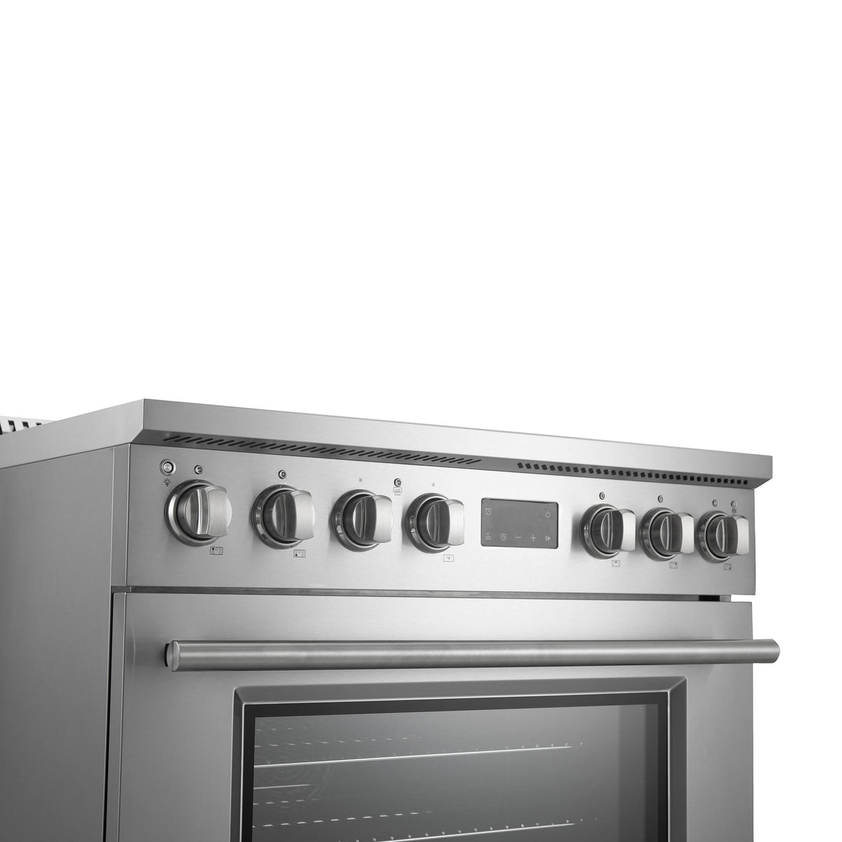 Forno Appliances - 36 in. Wide 0 Elements Torino 5.36 Cu. Ft. Freestanding Induction True Convection Range - Silver