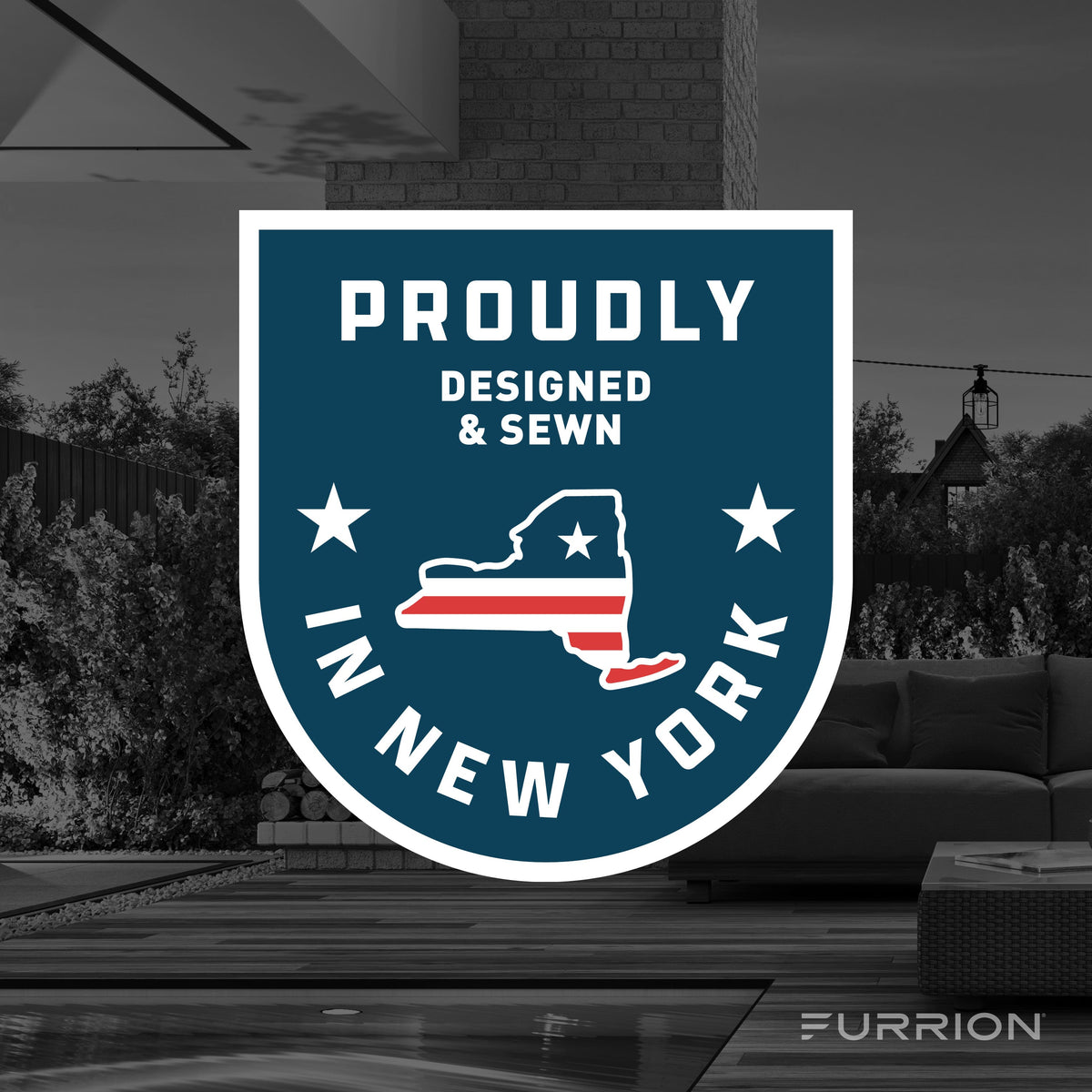 Furrion - 43" Outdoor TV cover - Gray