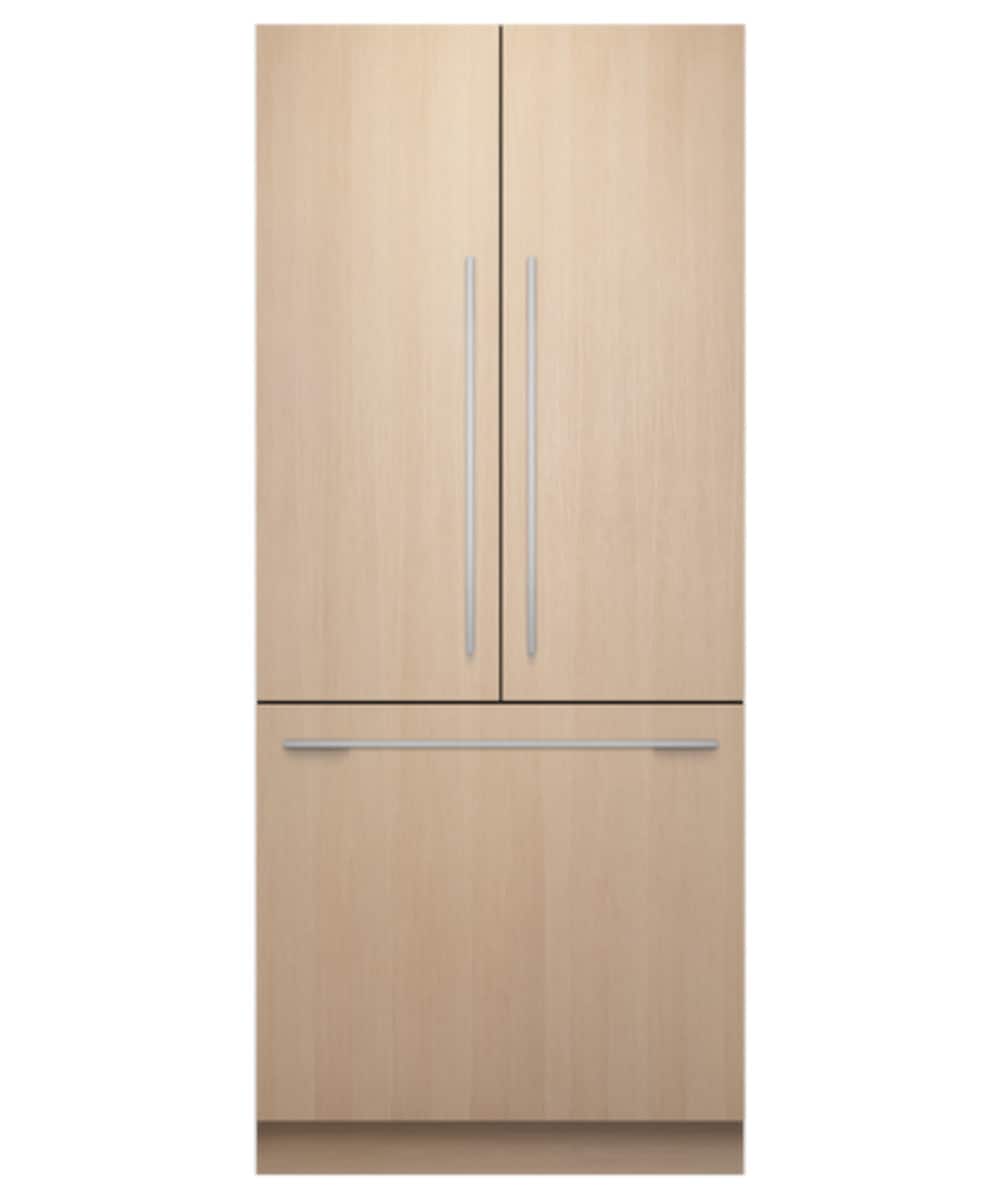 Fisher & Paykel - 36 " Counter-Depth 25 Cu Ft Smart Integrated French Door Refrigerator/Freezer - Custom Panel Ready