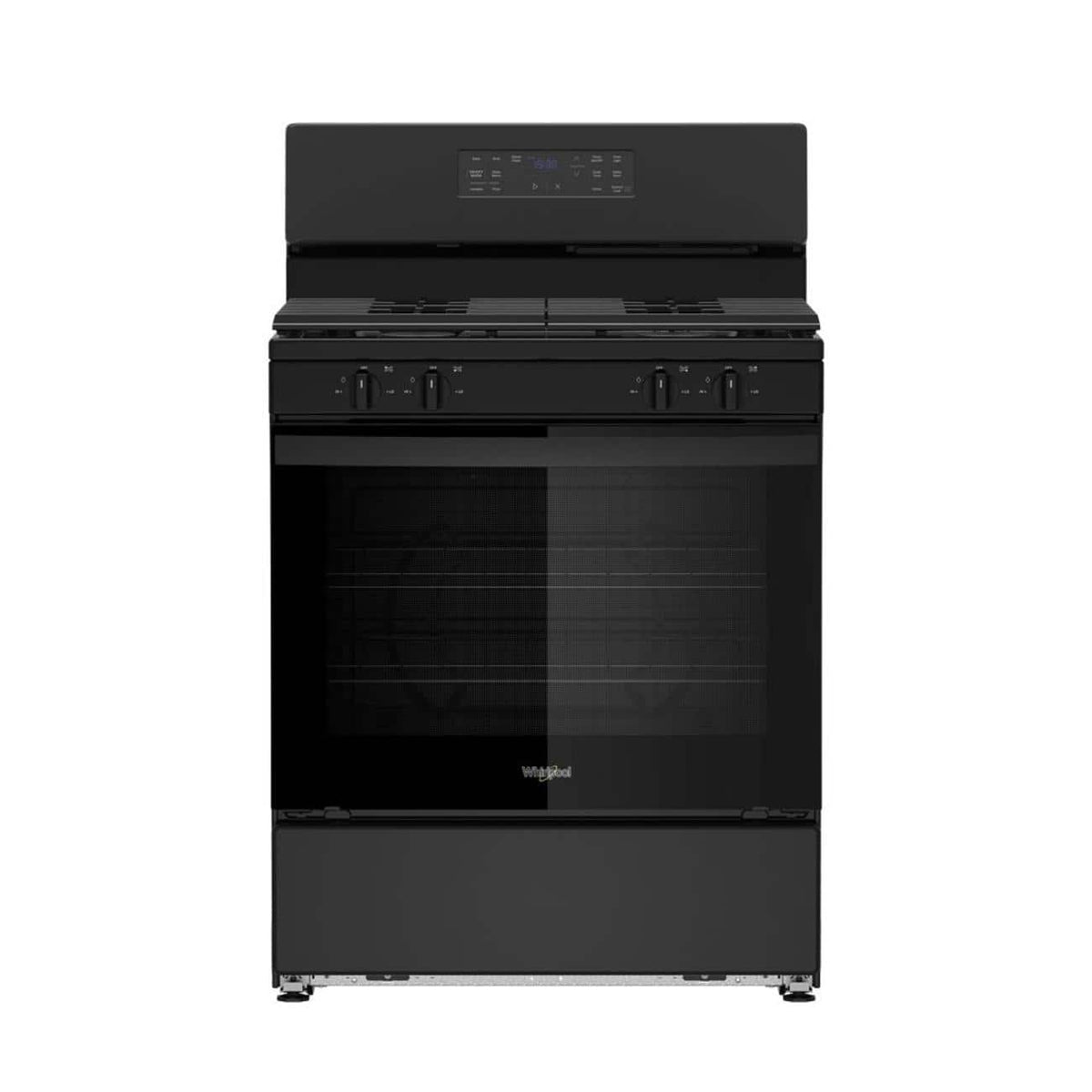 Whirlpool - 30-inch Gas Range with Crispy Mode and Dishwasher Safe Grates - Black