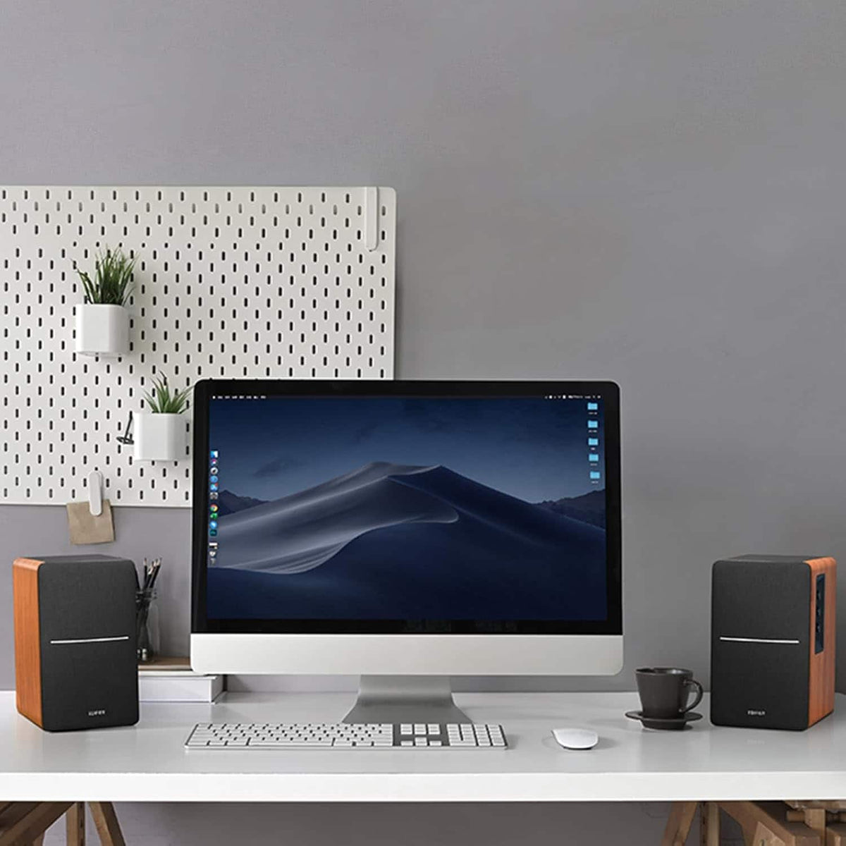 Edifier - R1280DB Powered Bluetooth Bookshelf Speakers, Computer Speakers - 42W RMS Optical Input - Wireless Studio Monitors - Black