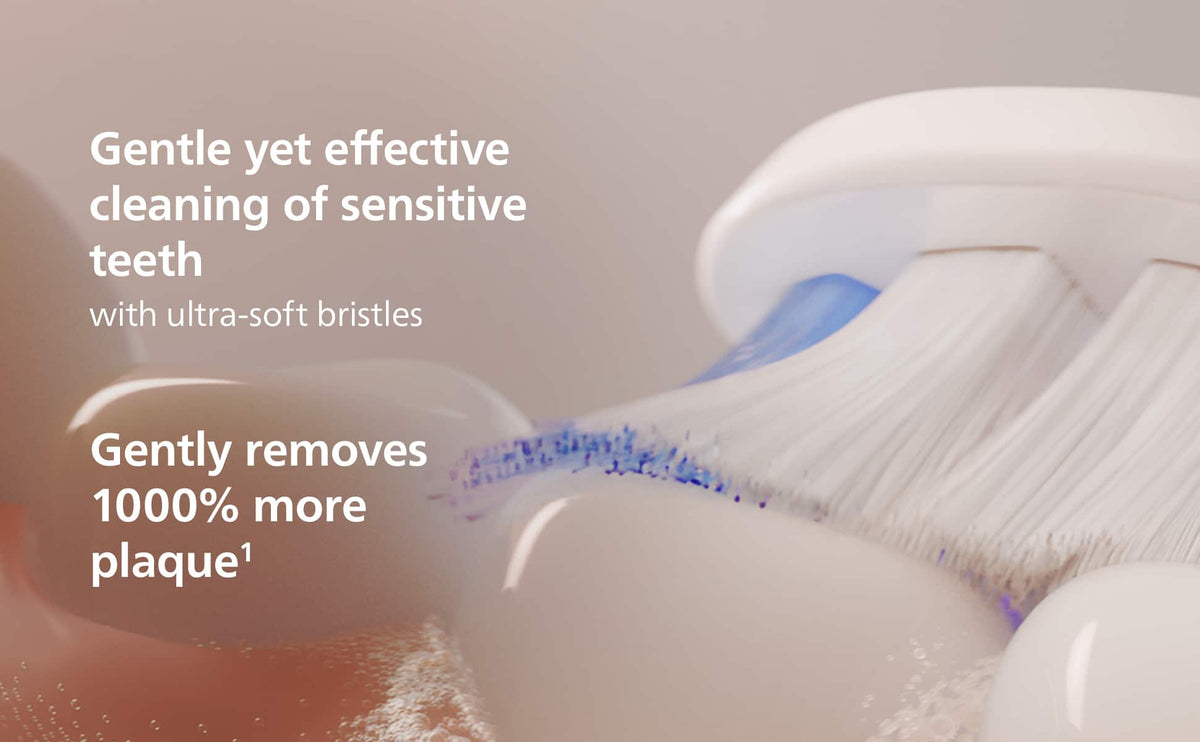 Philips Sonicare - S2 Sensitive - Replacement Toothbrush Heads, 6 Pack, HX6056/77 - White