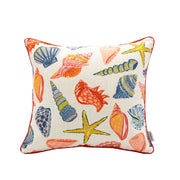 Cojines decorativos cuadrados de exterior color coral (Set de 2) - Multicolor