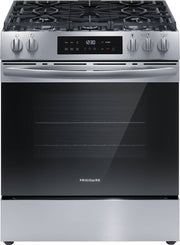 Frigidaire - 30 in. Wide 5 burners 5.1 Cu ft. Slide In Gas Range with Air Fry and 18K BTU Burner - Stainless Steel