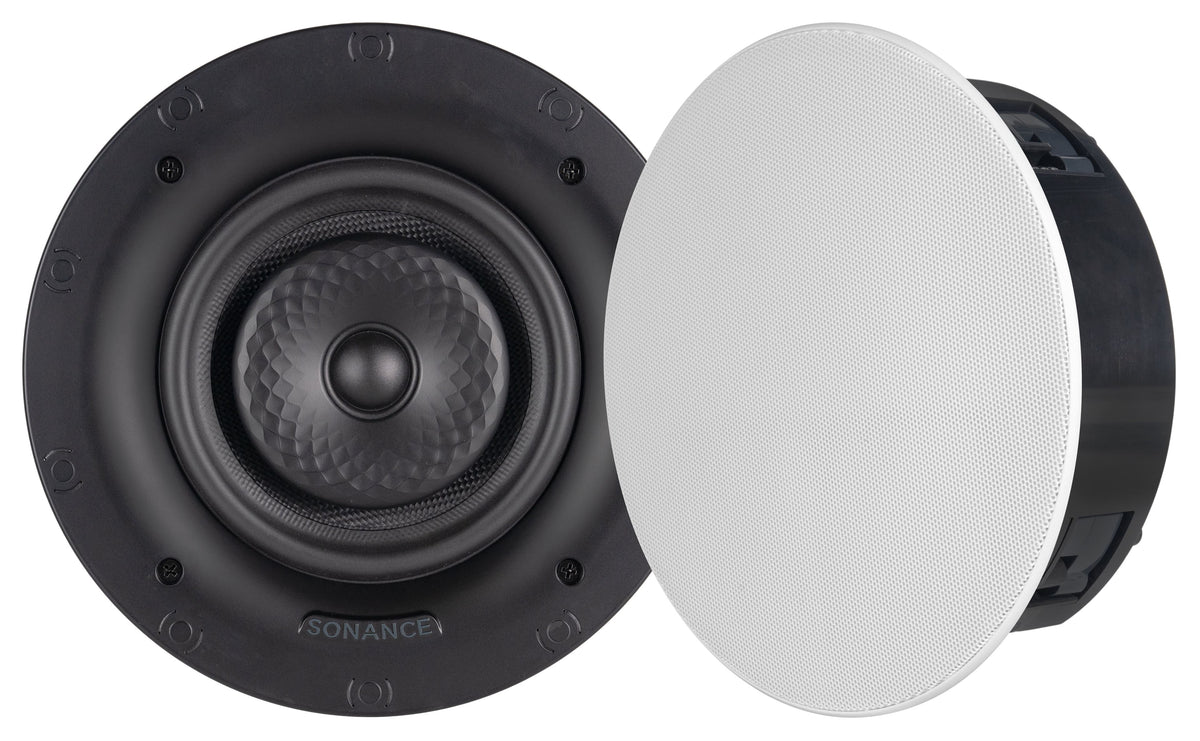 Sonance - VX62R TL - Visual Experience Series 6.5" 2-Way Thinline In Ceiling Speakers (Pair) - Paintable White