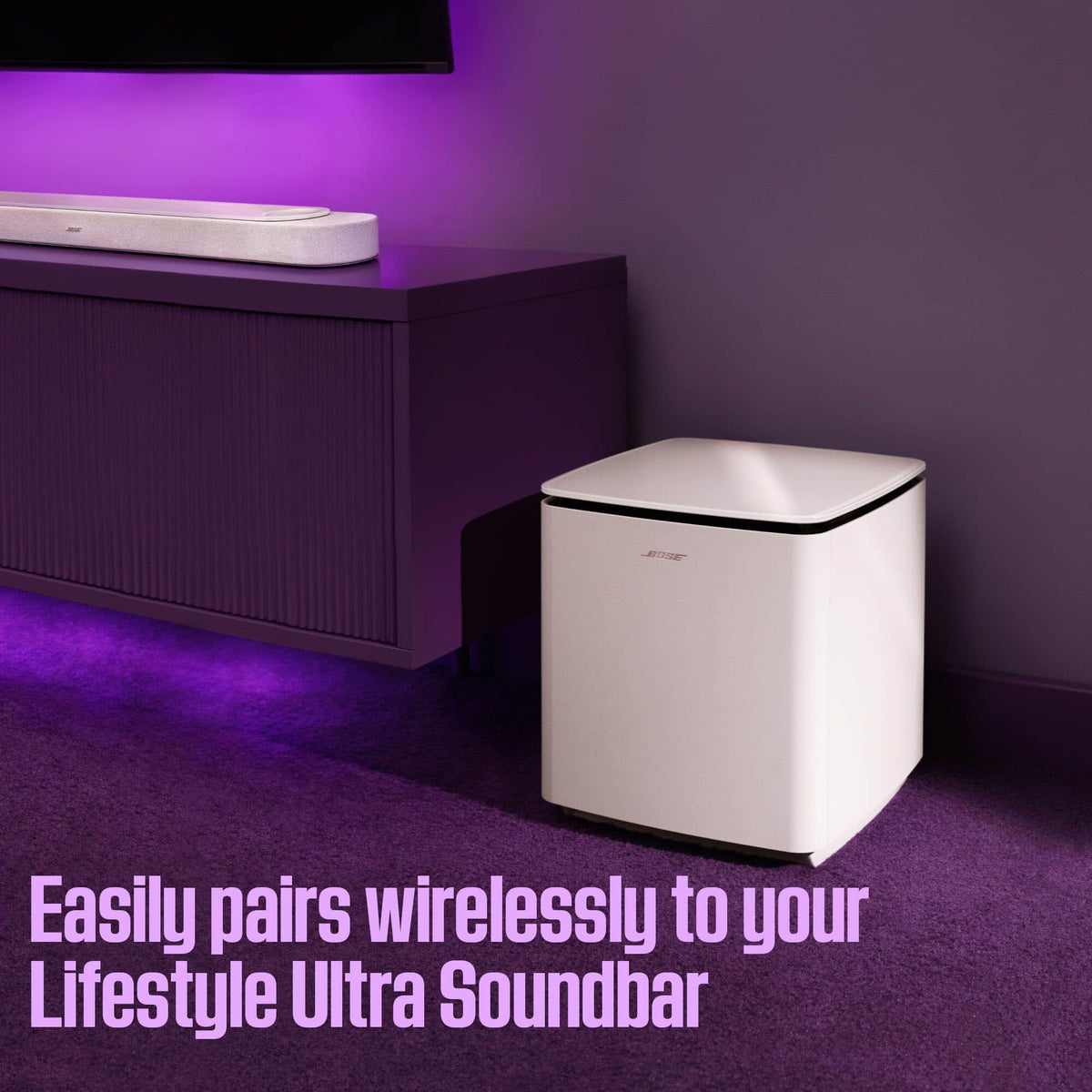 Bose - Lifestyle Ultra Wireless Subwoofer - White Smoke