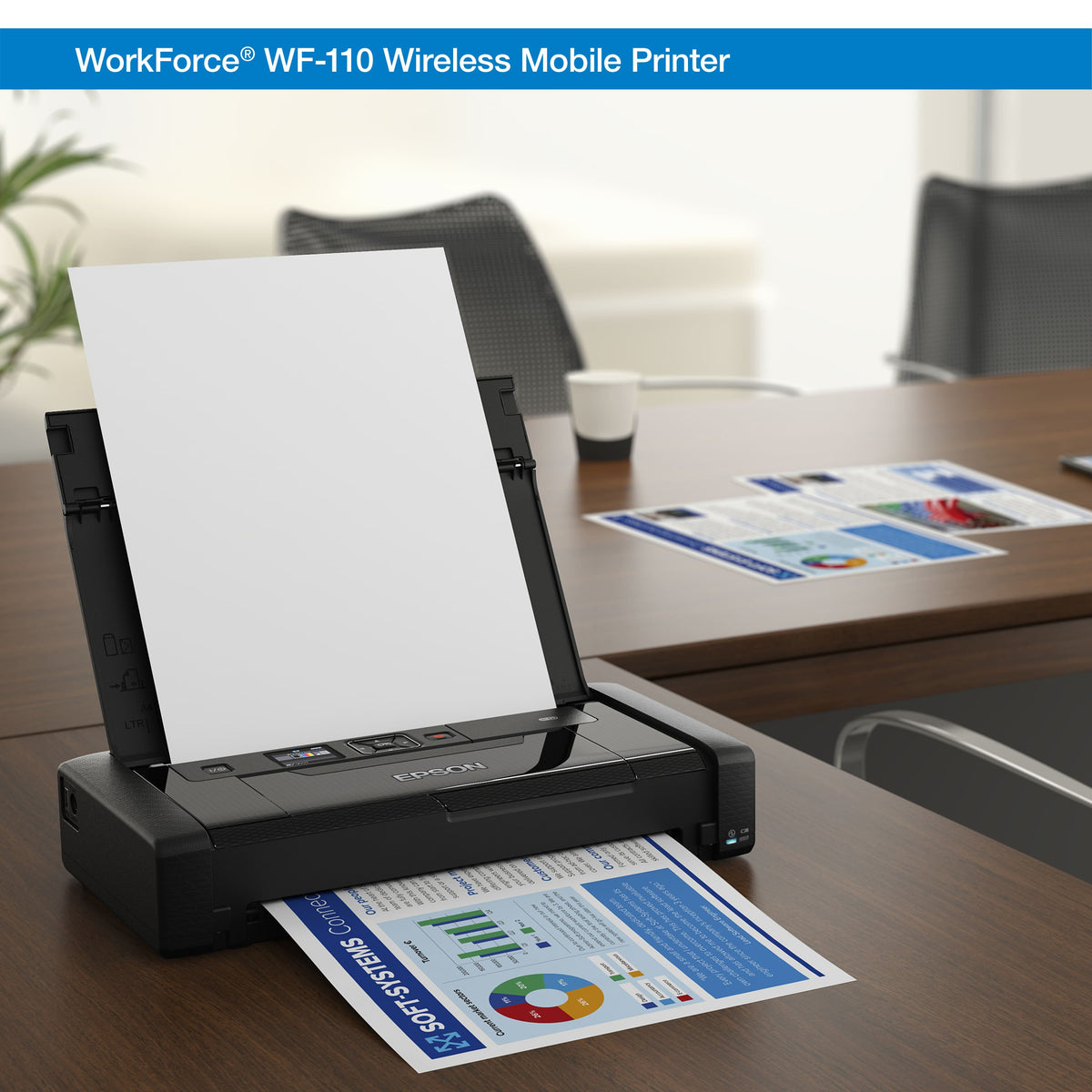 Epson - WorkForce WF-110 Wireless Inkjet Printer - Black