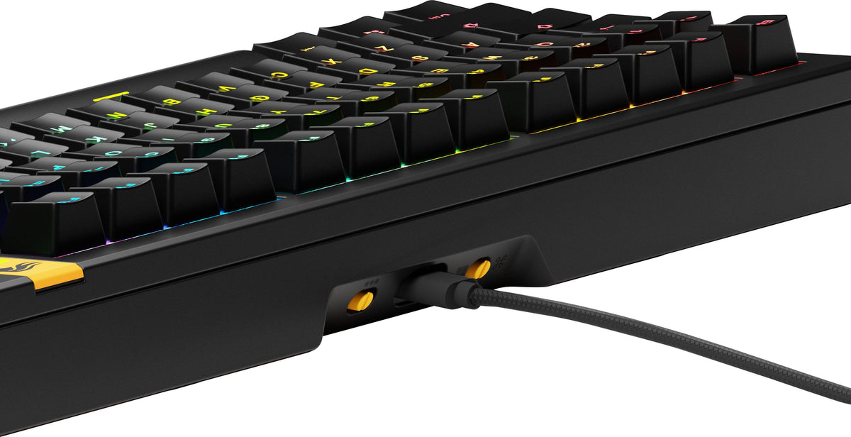 Glorious - GMMK 3 HE 75% Wired Hall-Effect Linear Switch Gaming Keyboard with Rapid Trigger and Adjustable Actuation - Black