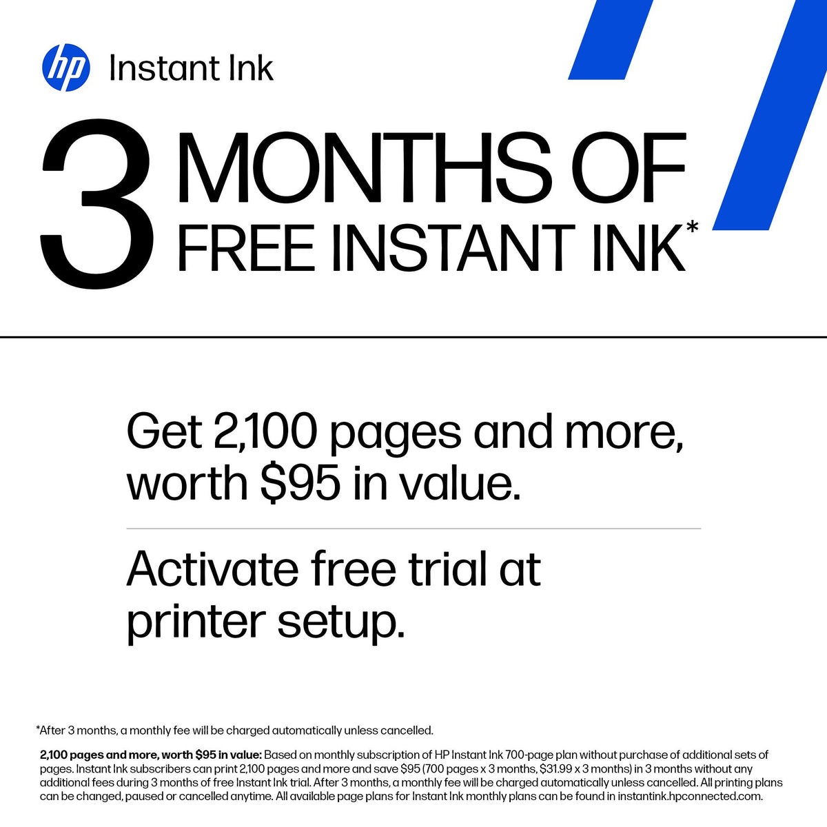 HP - DeskJet 2827e Wireless AI-Enabled All-in-One Inkjet Printer with 3 Months of Instant Ink - White