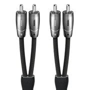 AudioQuest - Angel RCA > RCA 6.6' Analog Audio Interconnect Cable - Silver on Black