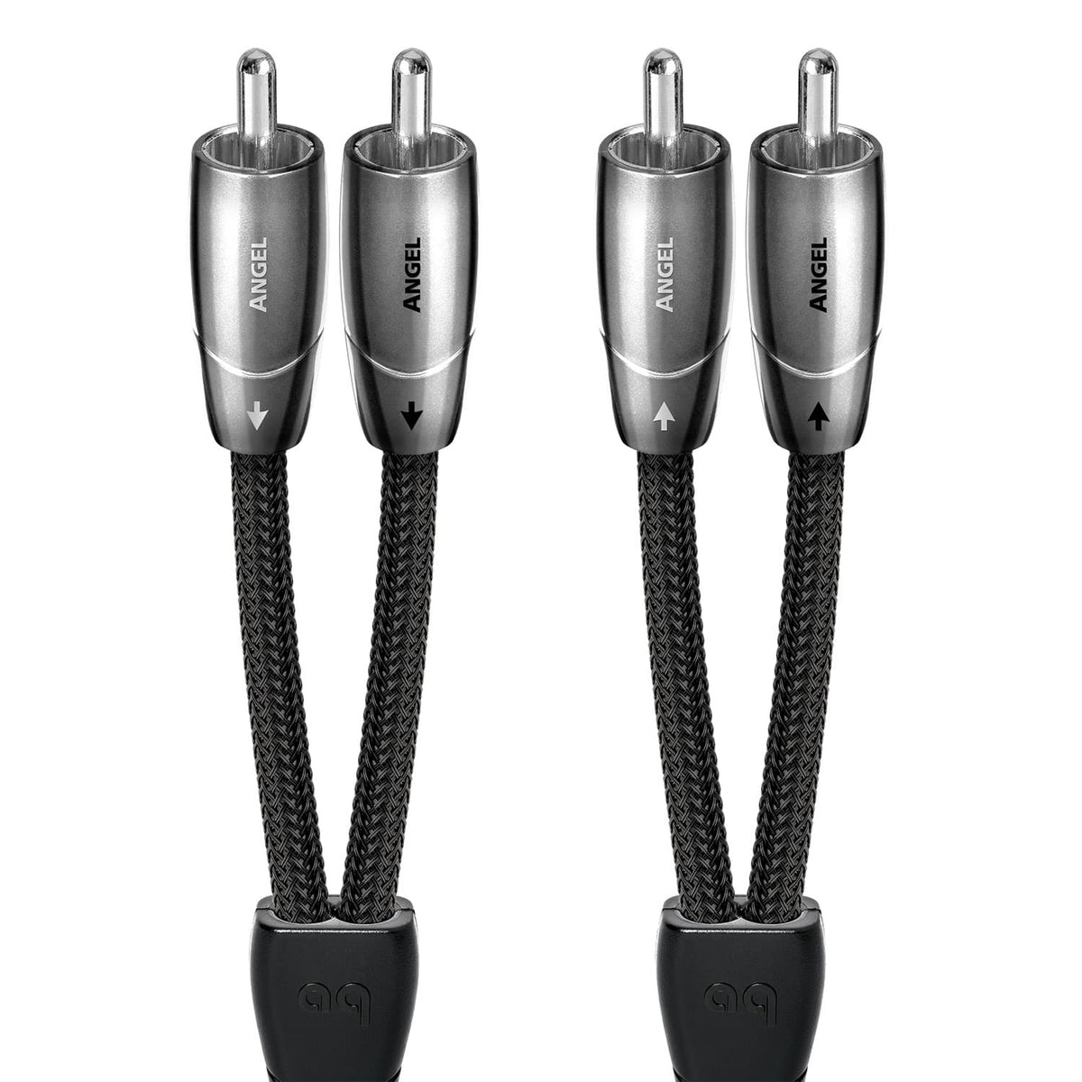 AudioQuest - Angel RCA > RCA 6.6' Analog Audio Interconnect Cable - Silver on Black