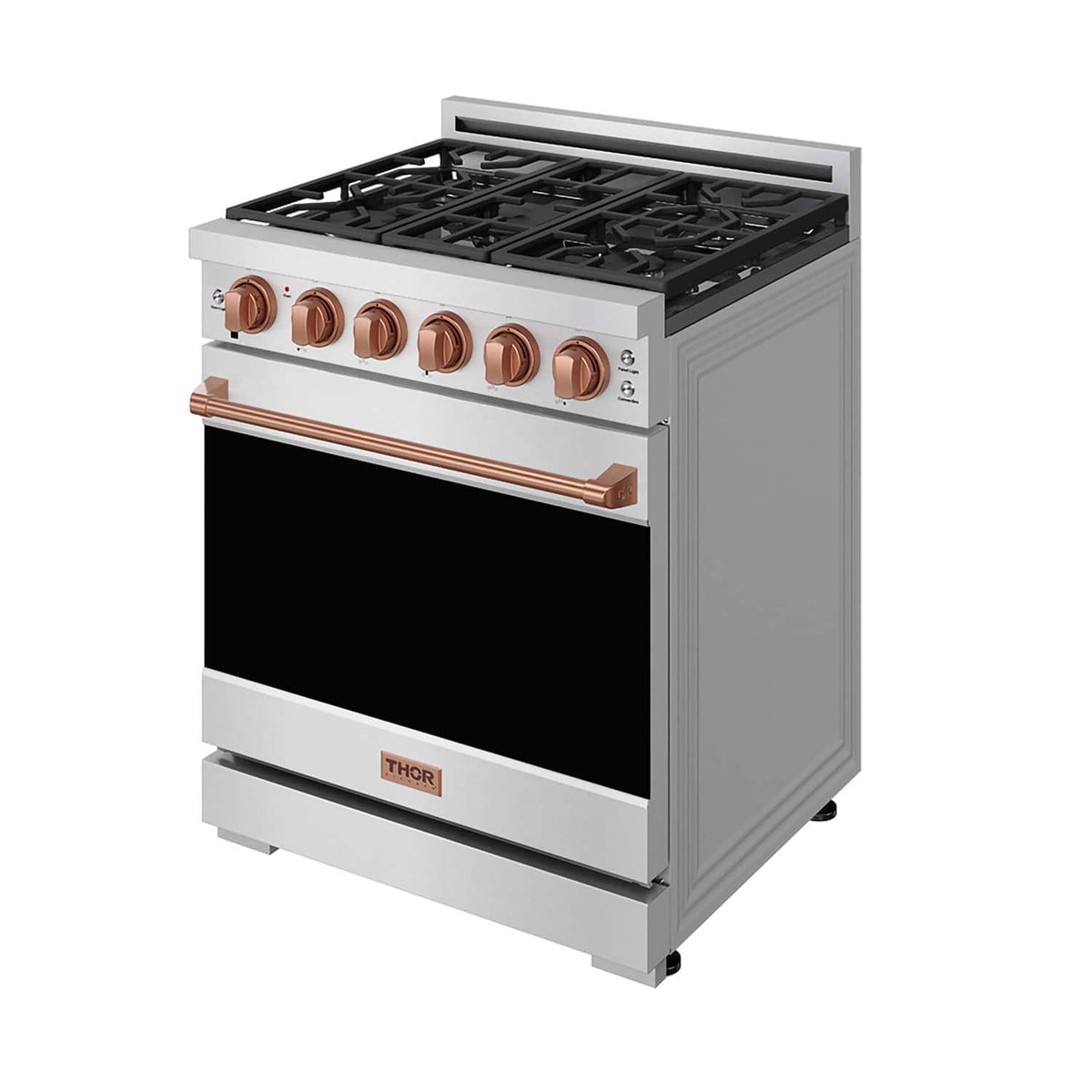 Gordon Ramsay Series by Thor Kitchen 4.55 Cu. Ft Freestanding Gas Range with Rose Gold Hardware - Stainless Steel