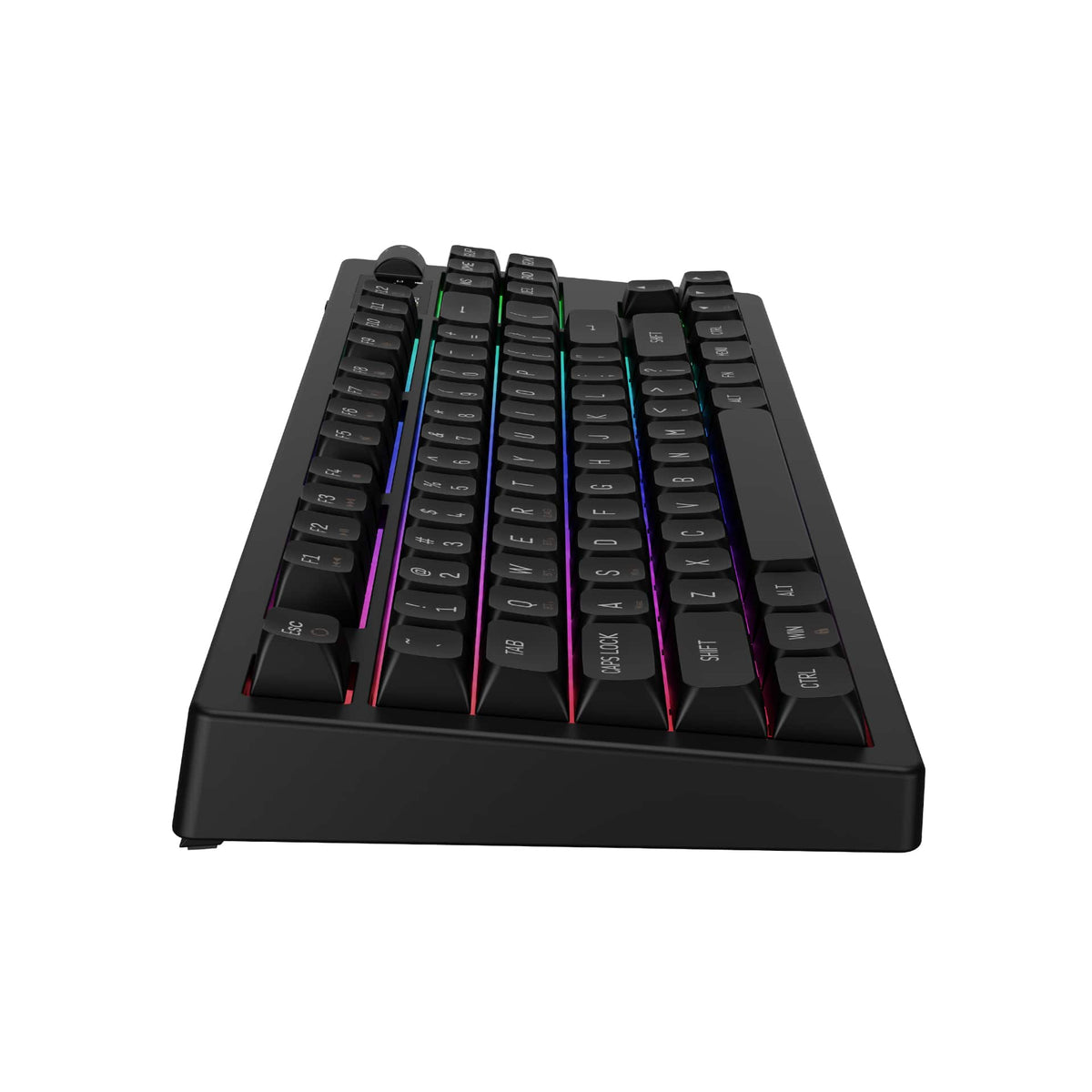 GAMDIAS - HERMES M7 TKL Hybrid Mechanical Red Switch Gaming Keyboard - Black