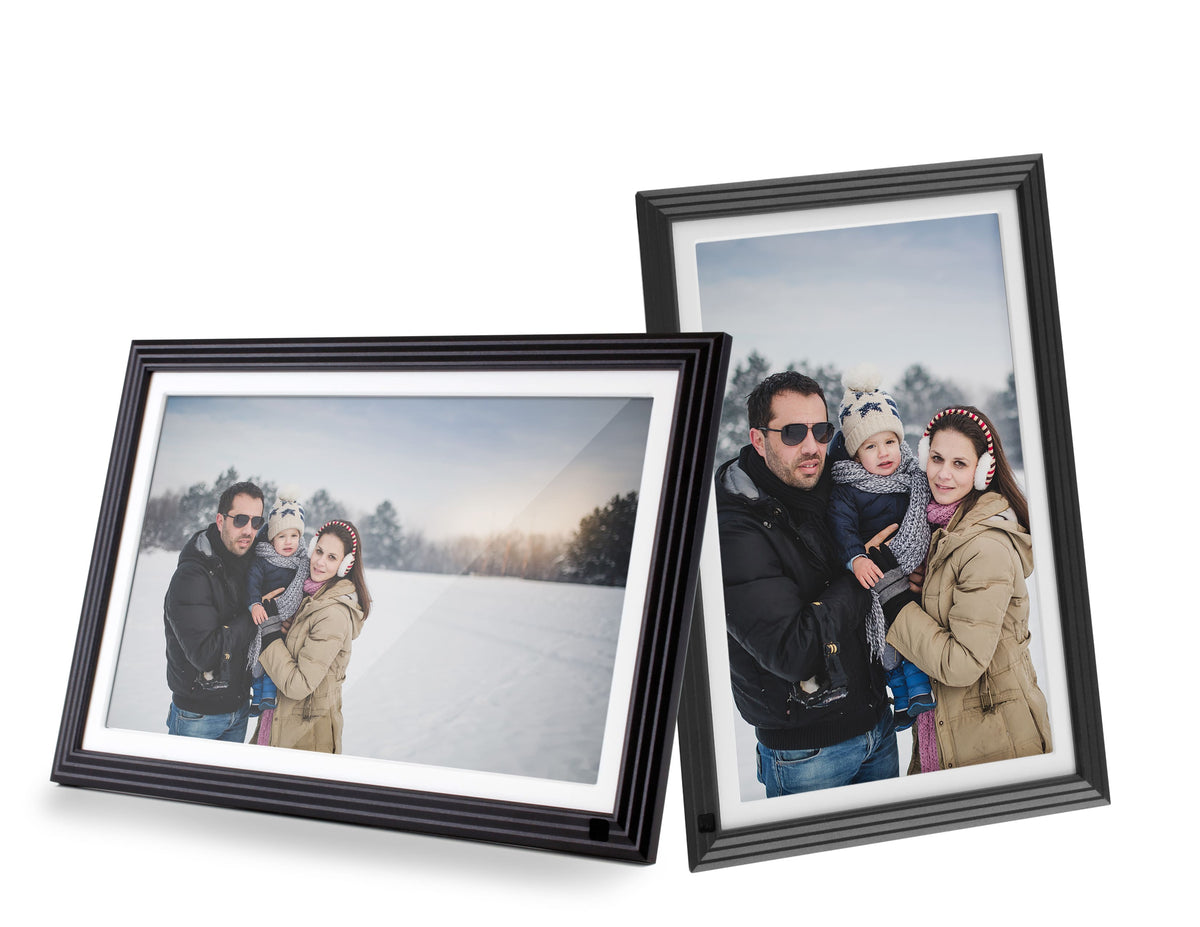 Aluratek - 10" IPS LCD Wi-Fi Touchscreen Digital Photo Frame - Black