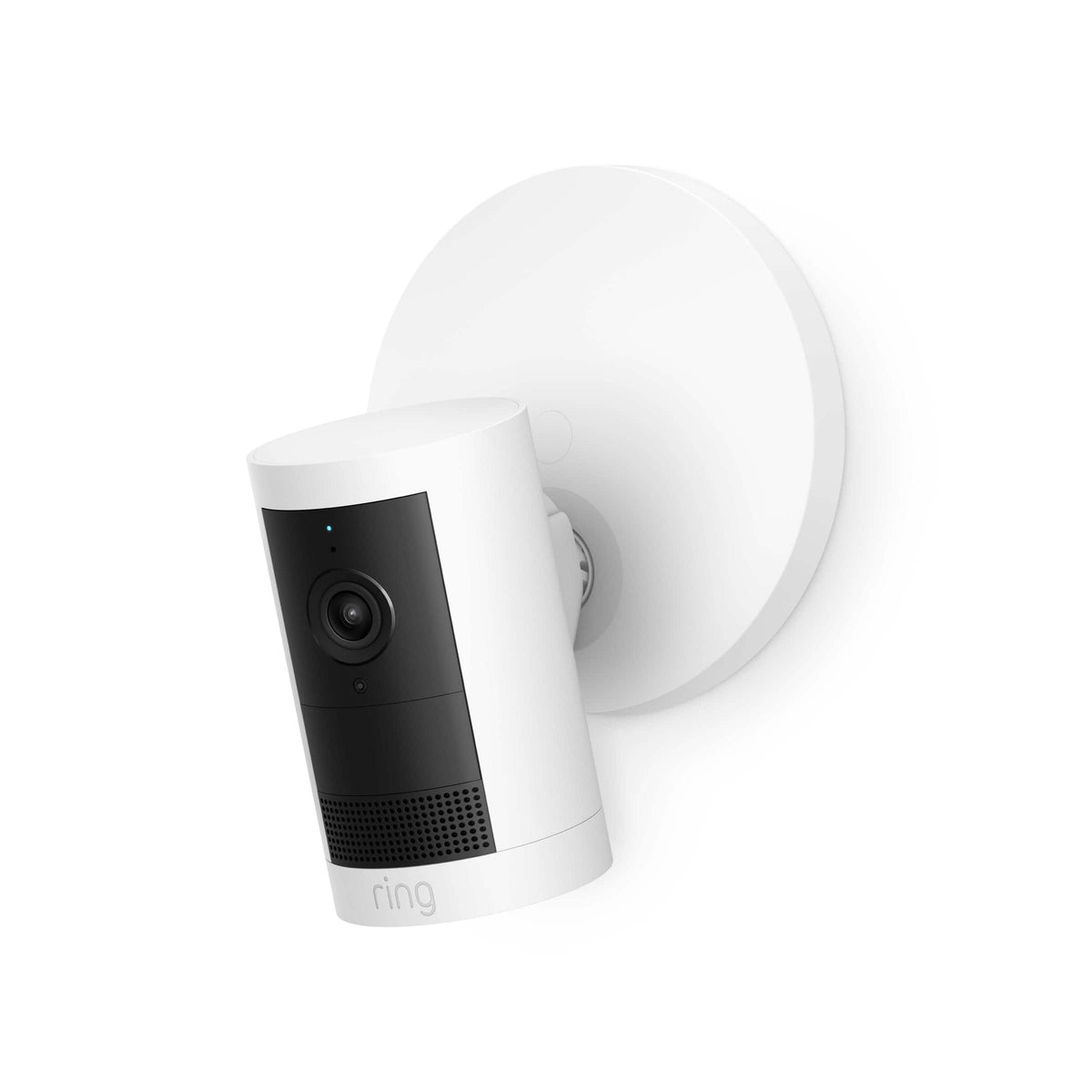 Ring - Outdoor Cam Plus, Power over Ethernet with Wide-Angle 2K Video, Ring-Vision and Low-Light Sight for color night vision - White