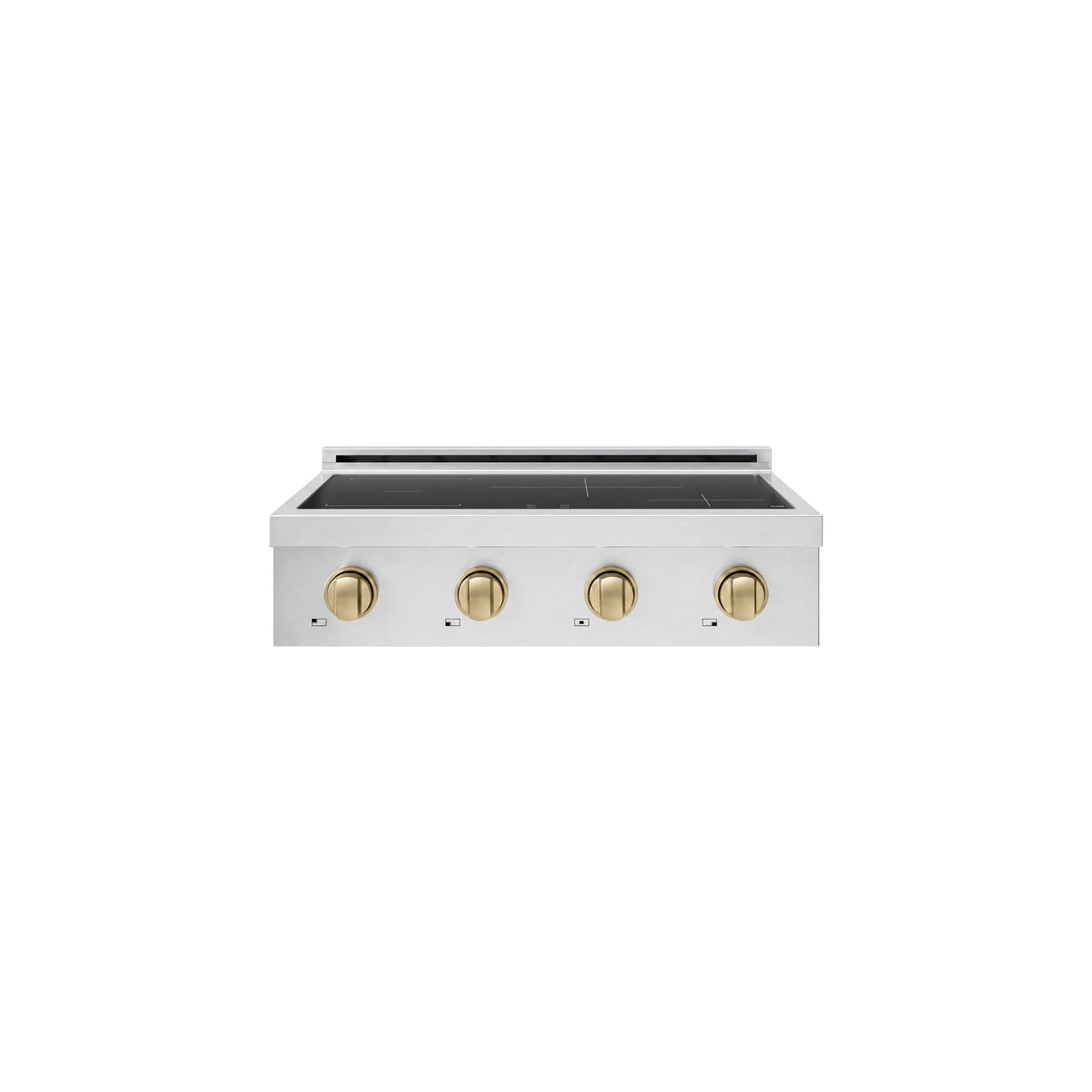 ZLINE - Autograph 30 in. Paramount Built-in Induction Rangetop with 4 Elements and Champagne Bronze Accents - Stainless Steel