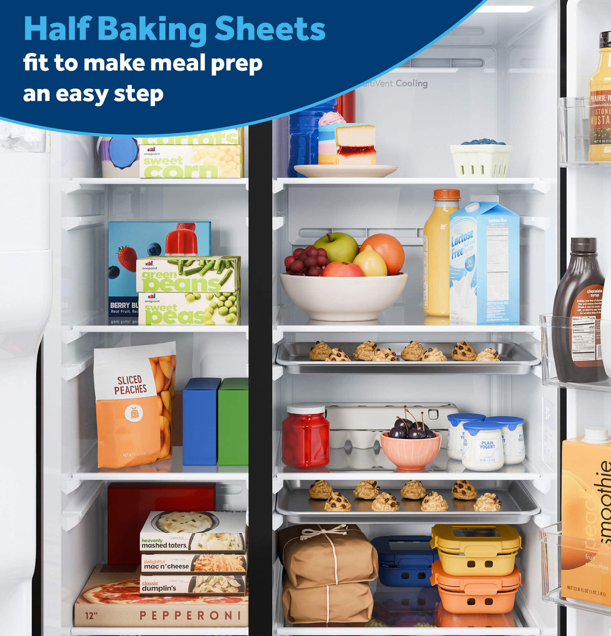 GE - 36 in. Wide ENERGY STAR 27.9 Cu. Ft. Side-By-Side Refrigerator with Extra Tall Dispenser and In-Door Icemaker - Stainless Steel