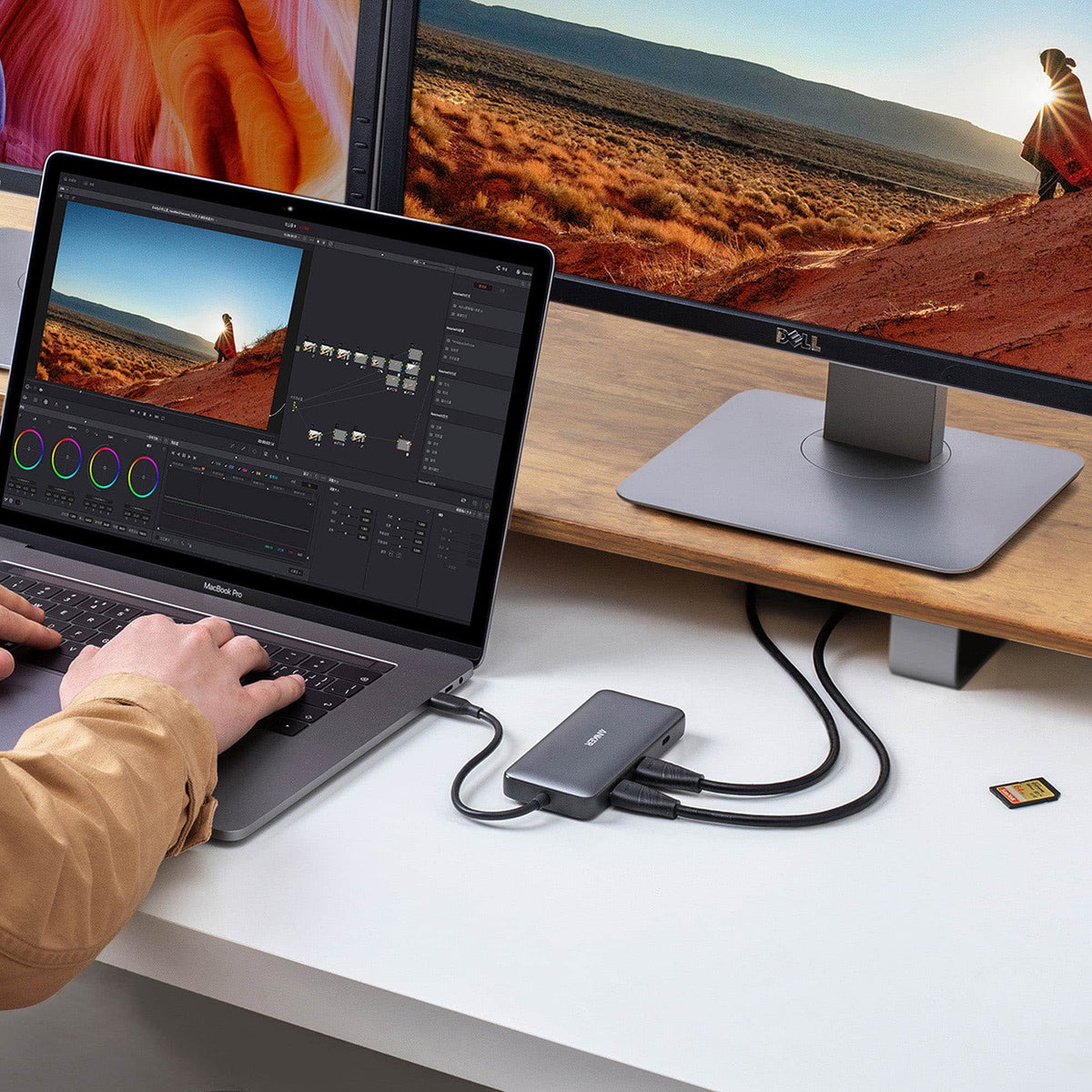 Anker - PowerExpand 8-in-1 USB-C PD Media Hub - Gray
