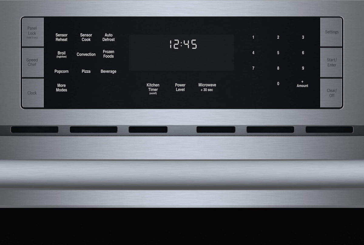 Bosch - 800 Series 1.6 Cu. Ft. Convection Built-In Microwave with Sensor Cooking - Stainless Steel