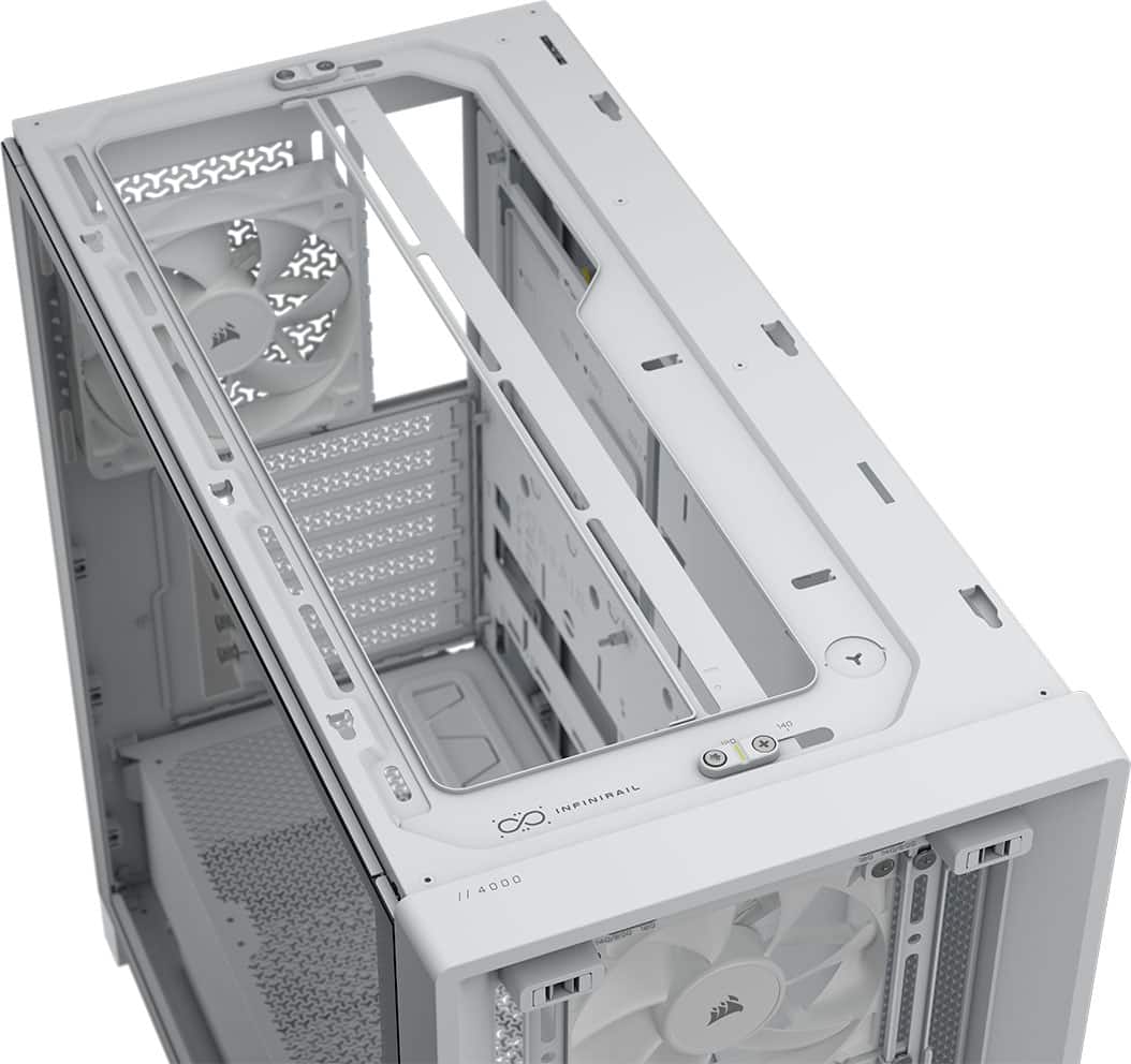 CORSAIR - FRAME 4000D WOOD RS Modular High Airflow Mid-Tower PC Case - White & Oak