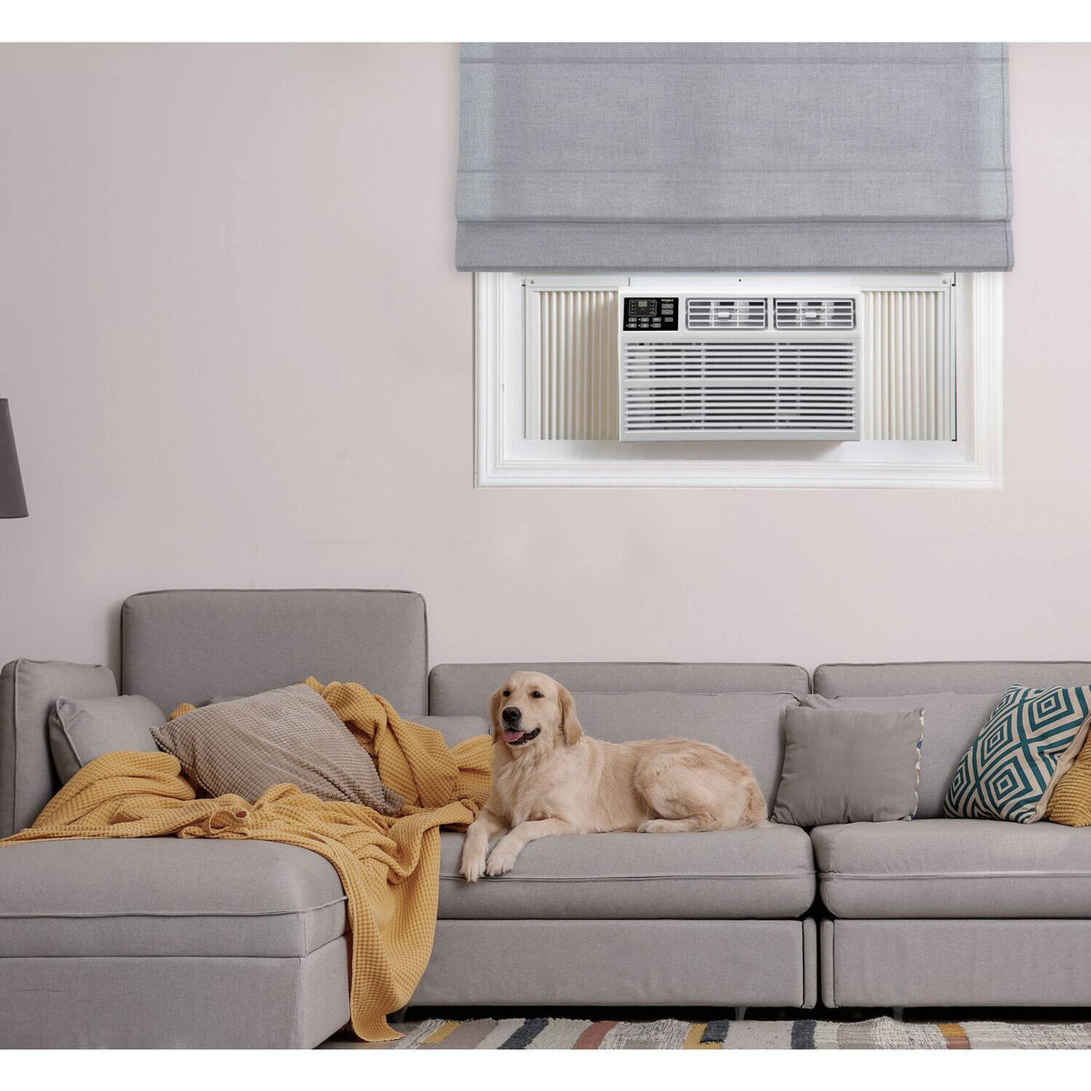 Whirlpool - 1,000 Sq. Ft. 18,000 BTU 230V Window Air Conditioner - White