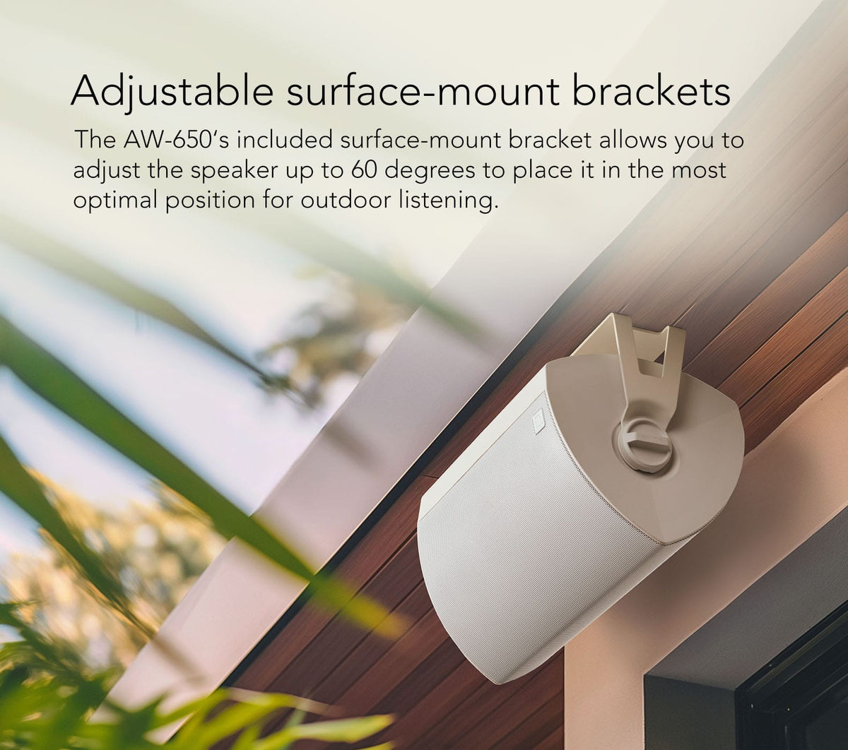 Definitive Technology - Dymension 6.5" 2-Way Outdoor Wall Mount Speakers Pair - White