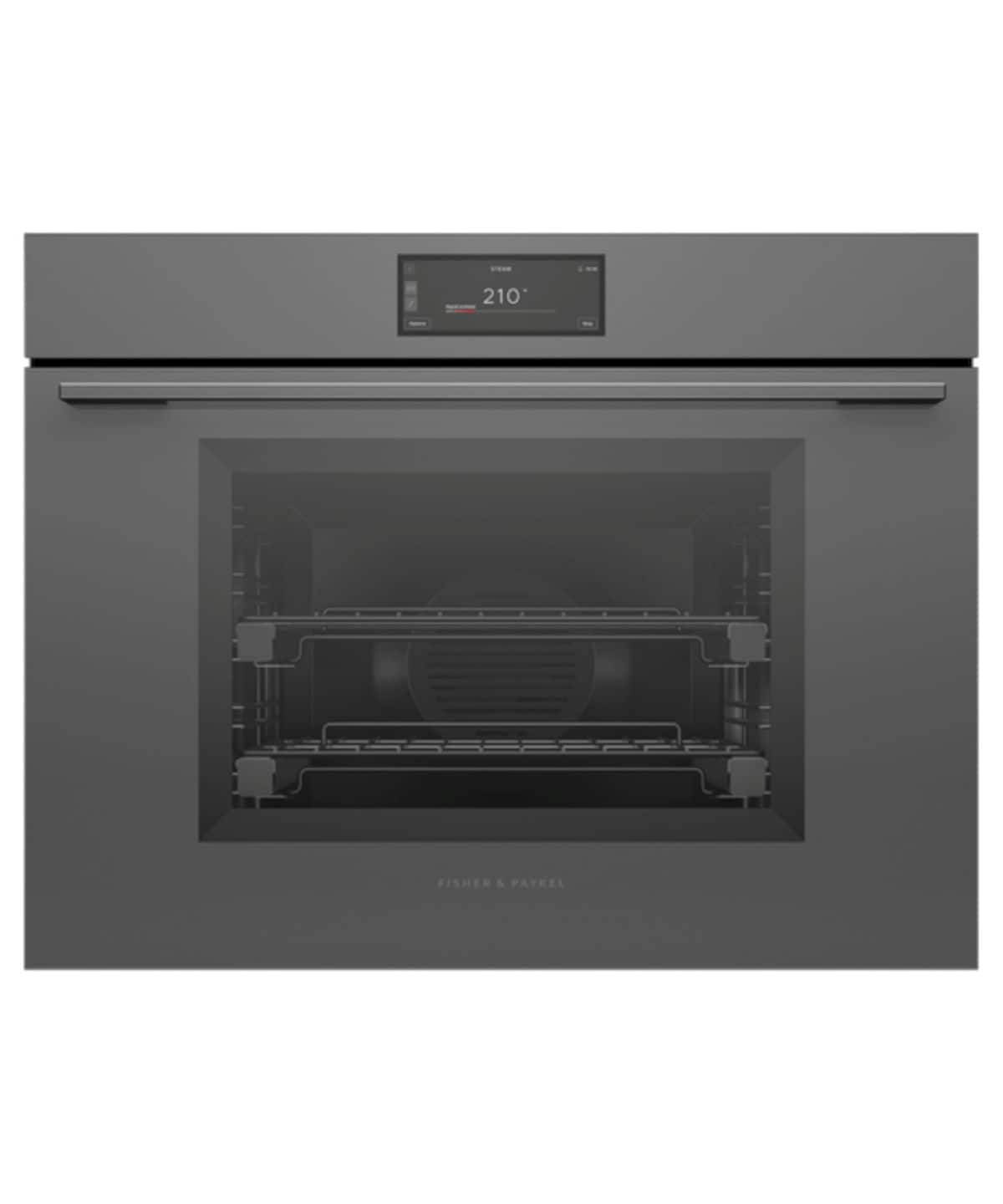 Fisher & Paykel - 30" Single Combination Steam Oven, 6.8" Touchscreen - Minimal Grey - Gray