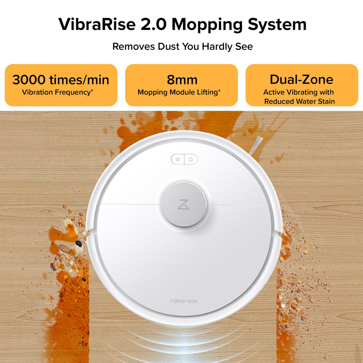 Roborock - Q10 Series Robot Vacuum & Mop, 10000Pa Suction, 70 Days Self-Emptying, Anti-Tangle Brush, Obstacle Avoidance - White