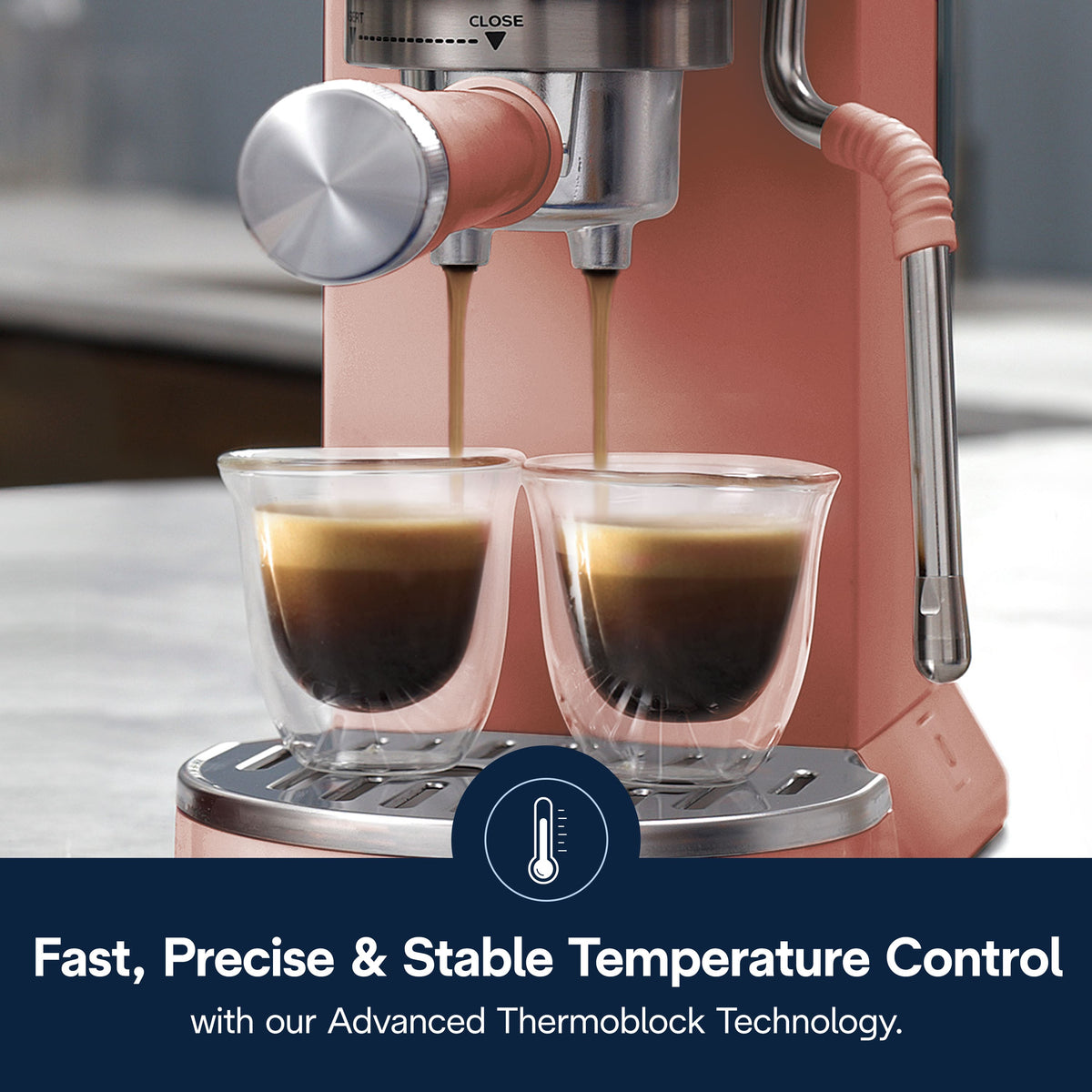 De'Longhi - Dedica Duo Espresso Machine - Rose