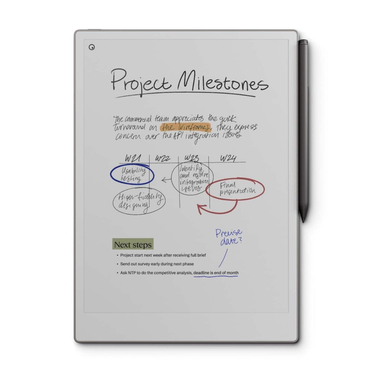 reMarkable - Paper Pro - 11.8" Paper Tablet with Marker Plus - Gray