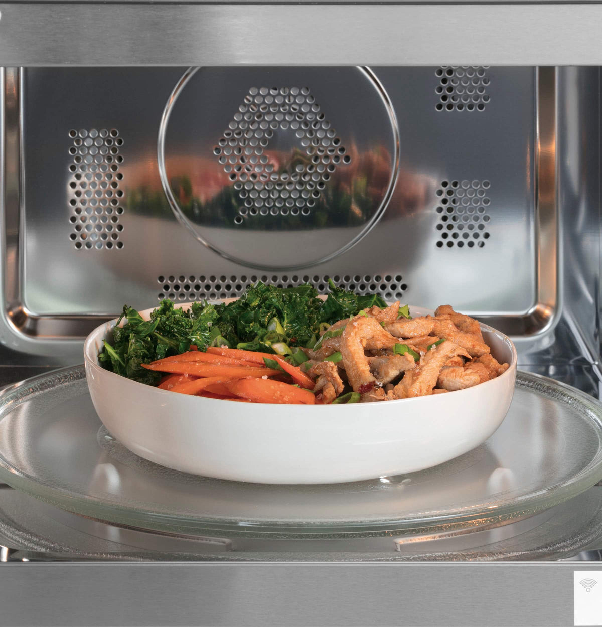 Café - 1.5 Cu. Ft. Convection Countertop Microwave with Sensor Cooking and Built in Wi-Fi - Stainless Steel