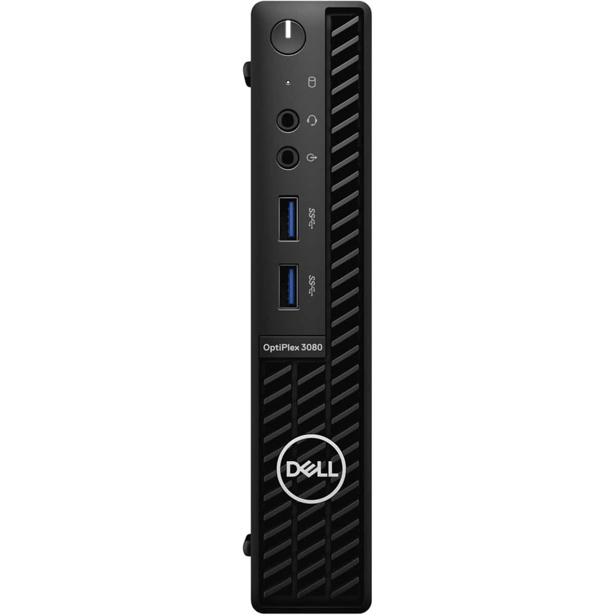 Refurbished Dell OptiPlex 3080 Micro Desktop – Intel Core i7-10700T – 16GB Memory – 512GB NVMe SSD – Internal WiFi - Black