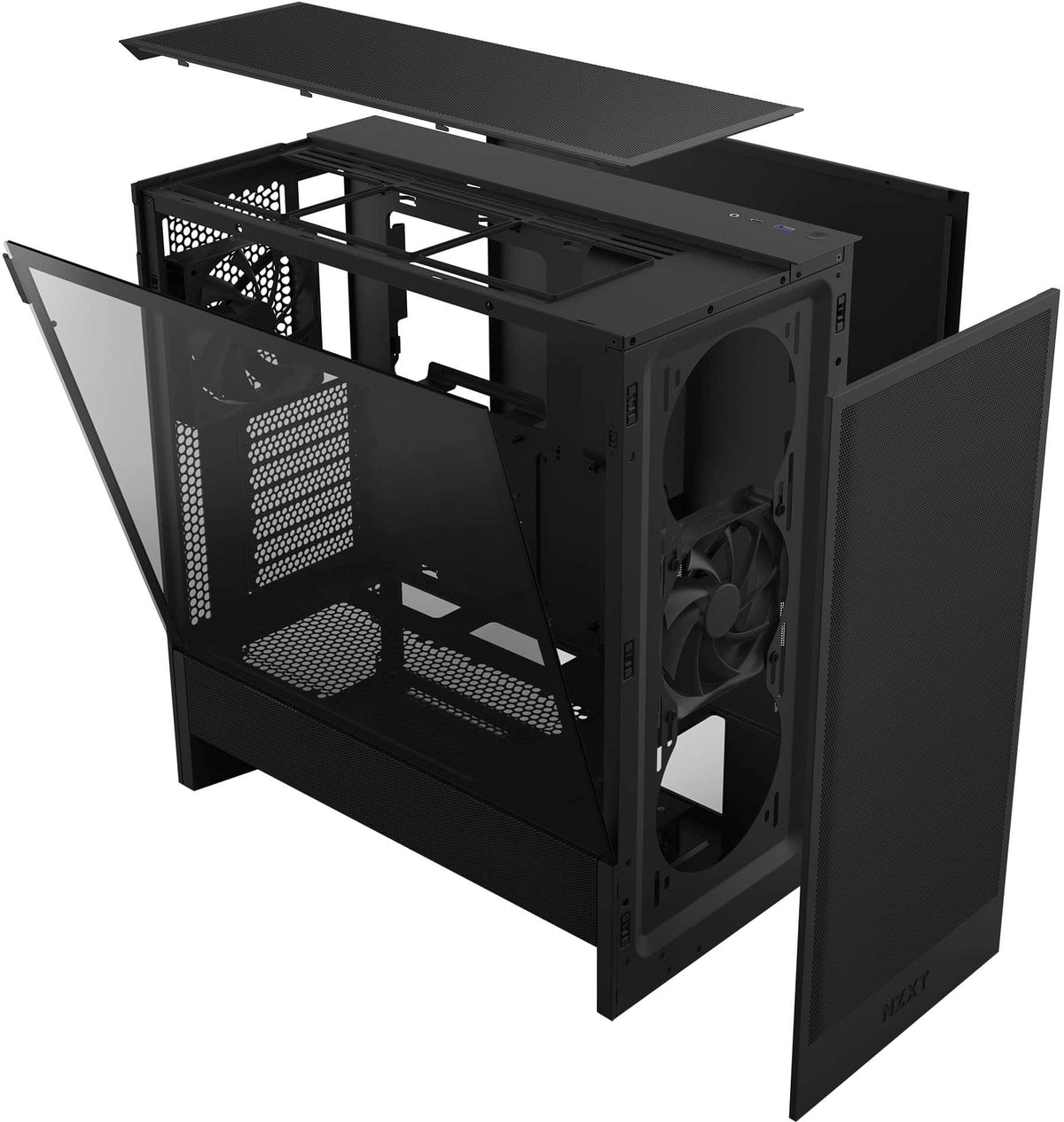 NZXT - H5 Flow 2024 Compact ATX Mid-Tower Airflow PC Case - Black