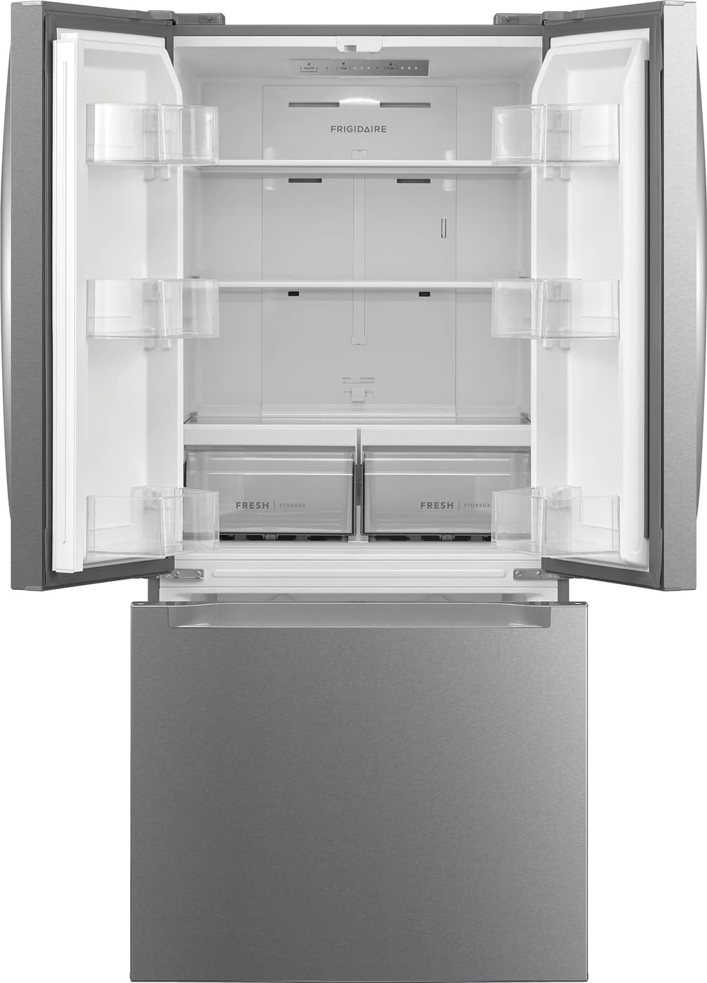 Frigidaire - 30 in. Wide 19 Cu. Ft. Standard-Depth Garage Ready French Door Refrigerator - Stainless Steel