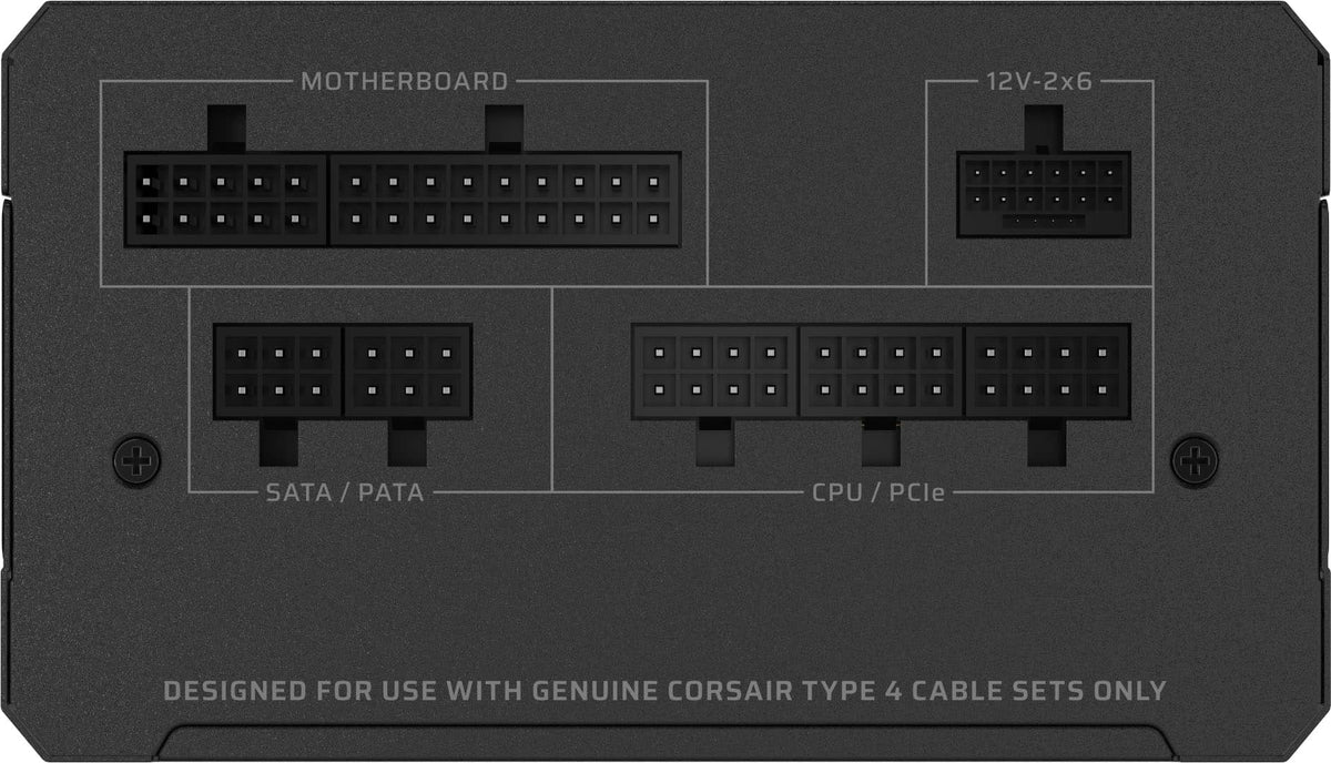 CORSAIR - RMe Series RM750e 80 PLUS Gold Fully Modular Low-Noise ATX 3.1 and PCIE 5.1 Power Supply - Black