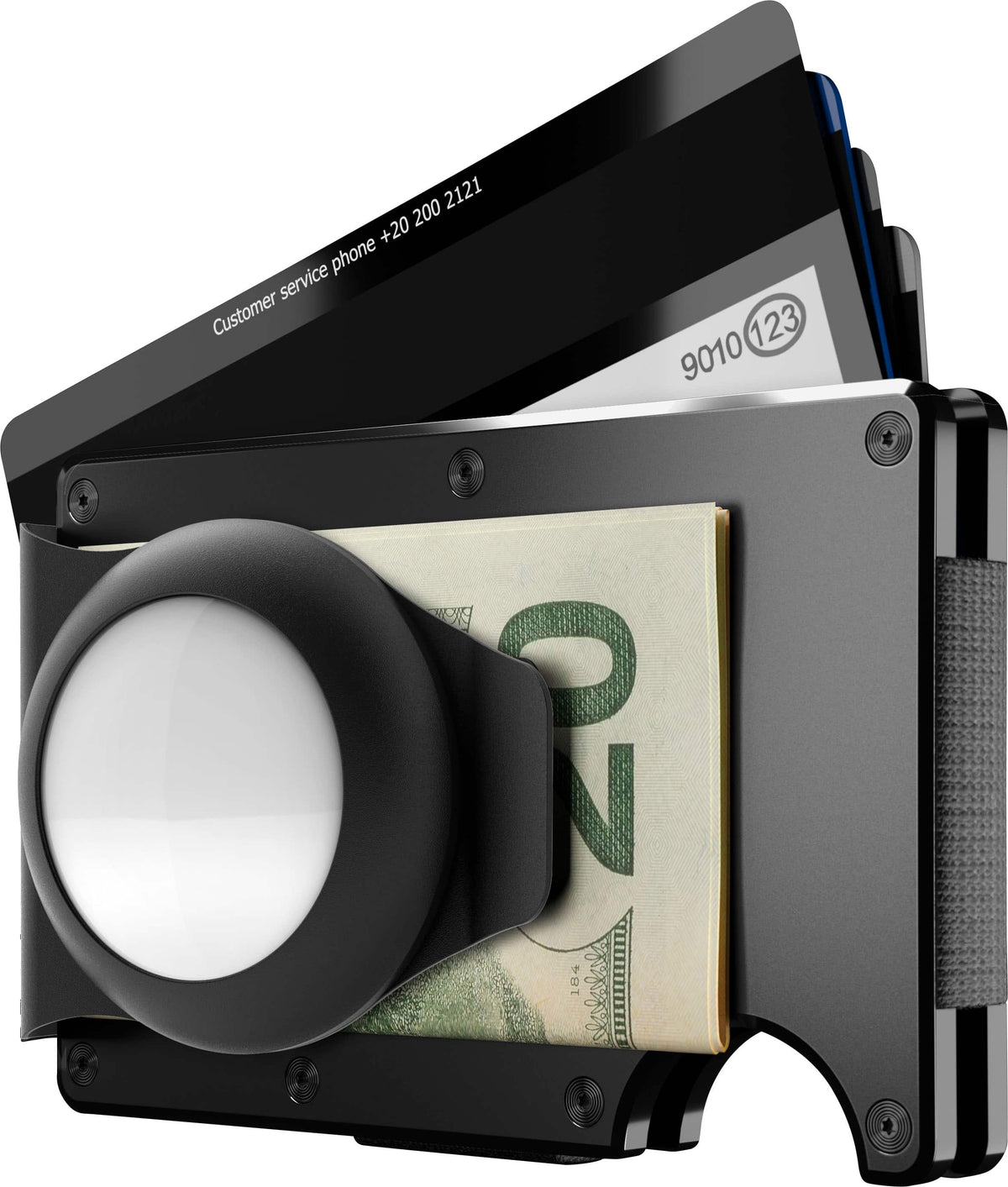 The Ridge Wallet - AirTag Money Clip - Black