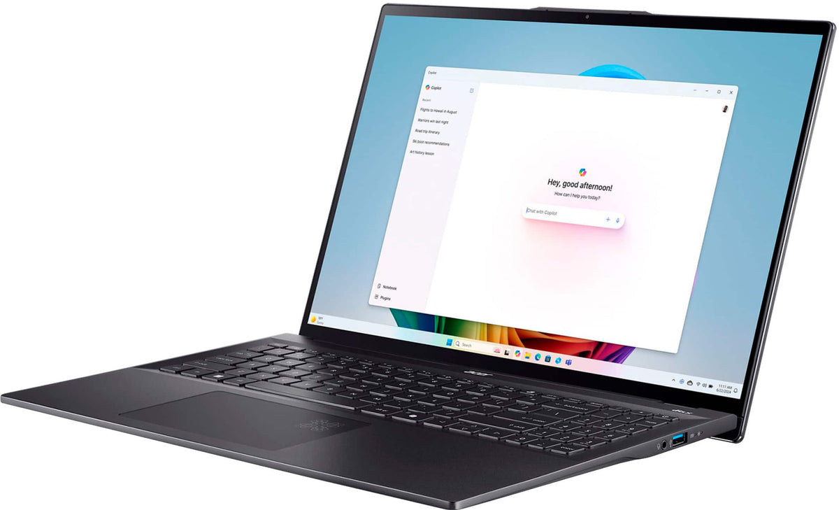 Acer - Swift 16 AI - 16" 3K OLED Touch Laptop - Copilot+ PC – Intel Core Ultra 7 Series 2 – 16GB Memory – 1TB SSD - Ice Black