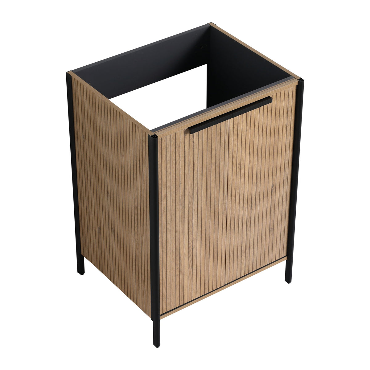Contemporary Freestanding Bathroom Vanity With Adjustable Shelves