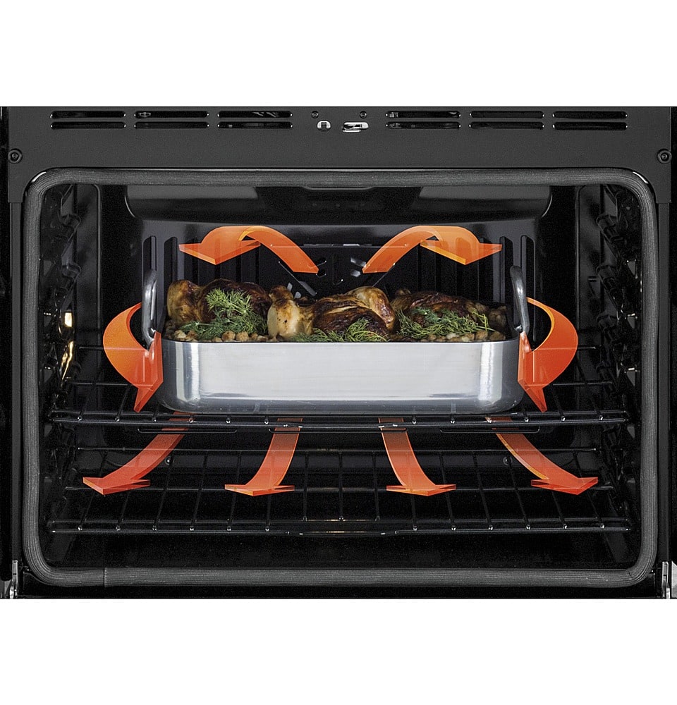 GE Profile - 30" Built-In Double Electric Convection Wall Oven - Stainless Steel
