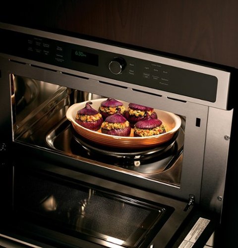 GE Profile - 30" Built-In Double Electric Convection Wall Oven - Stainless Steel