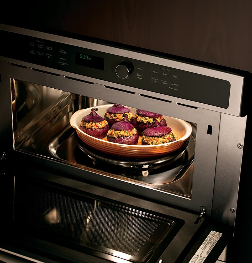 GE Profile - 30" Built-In Double Electric Convection Wall Oven - Stainless Steel