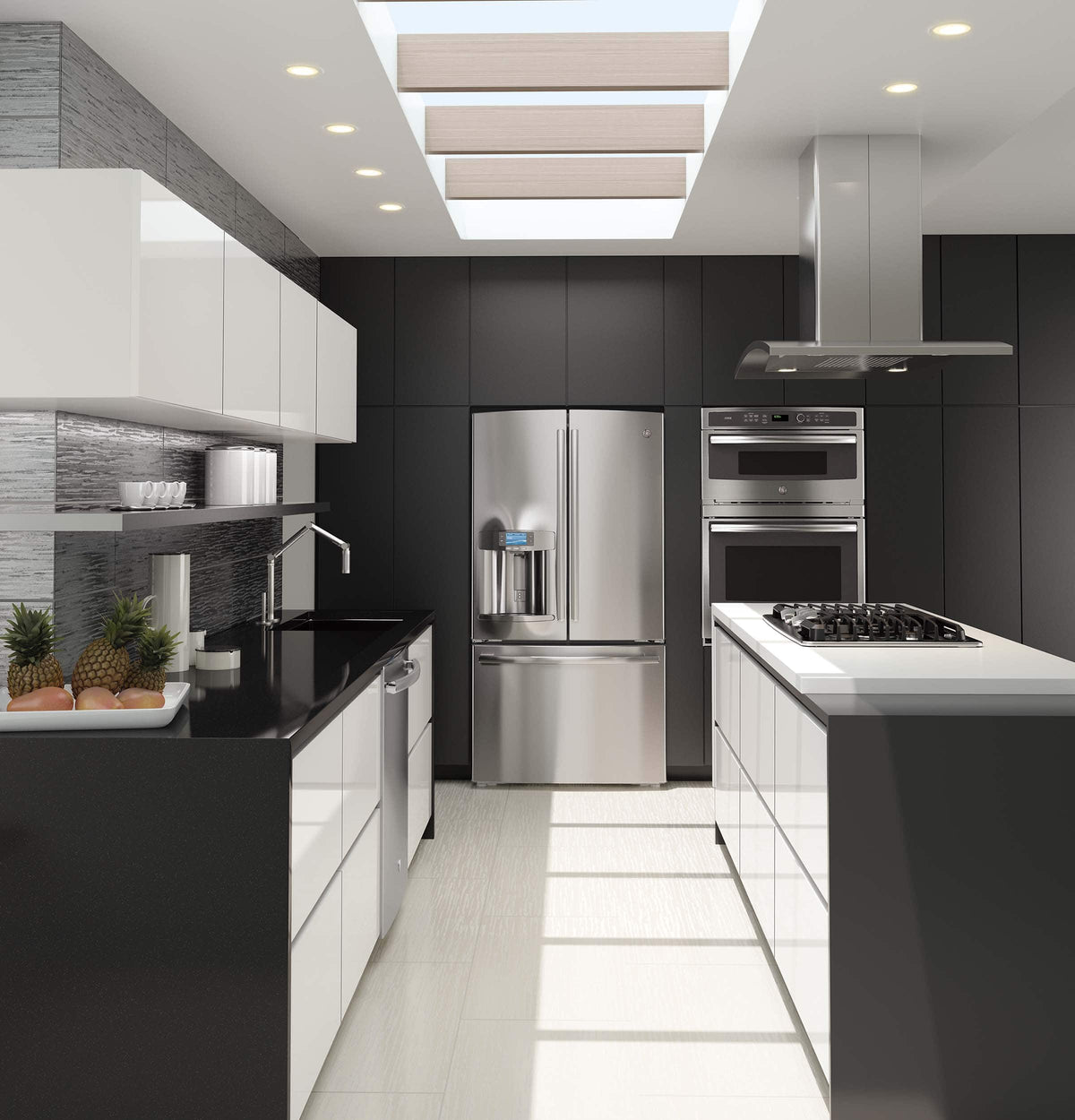 GE Profile - 30" Built-In Double Electric Convection Wall Oven - Stainless Steel