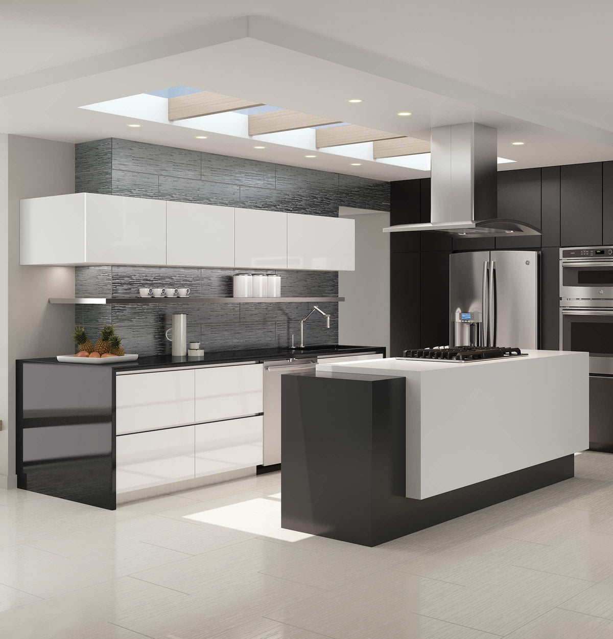 GE Profile - 30" Built-In Double Electric Convection Wall Oven - Stainless Steel