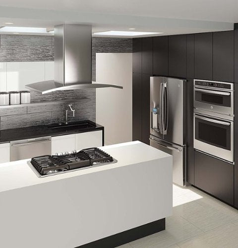 GE Profile - 30" Built-In Double Electric Convection Wall Oven - Stainless Steel