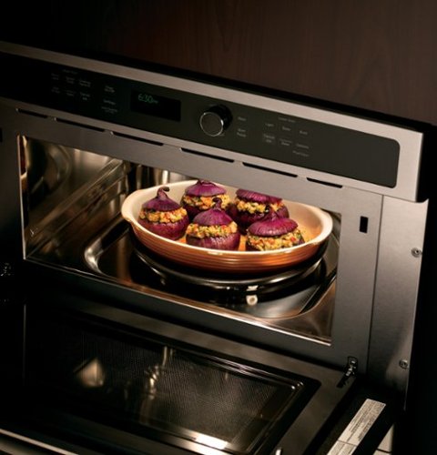GE Profile - 30" Built-In Double Electric Convection Wall Oven - Stainless Steel