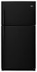 Whirlpool - 33 in. Wide 21.3 cu. ft. Top-Freezer Refrigerator - Black