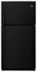 Whirlpool - 33 in. Wide 21.3 cu. ft. Top-Freezer Refrigerator - Black